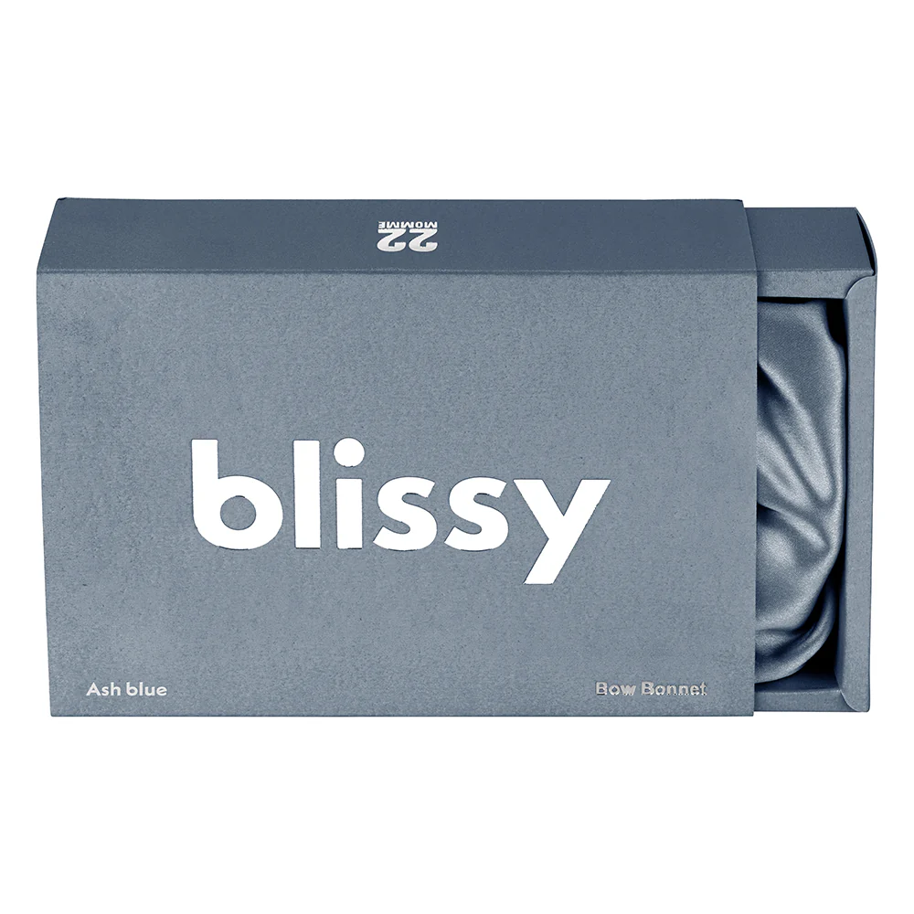 Blissy Bow Bonnet - Ash blue - Image 5