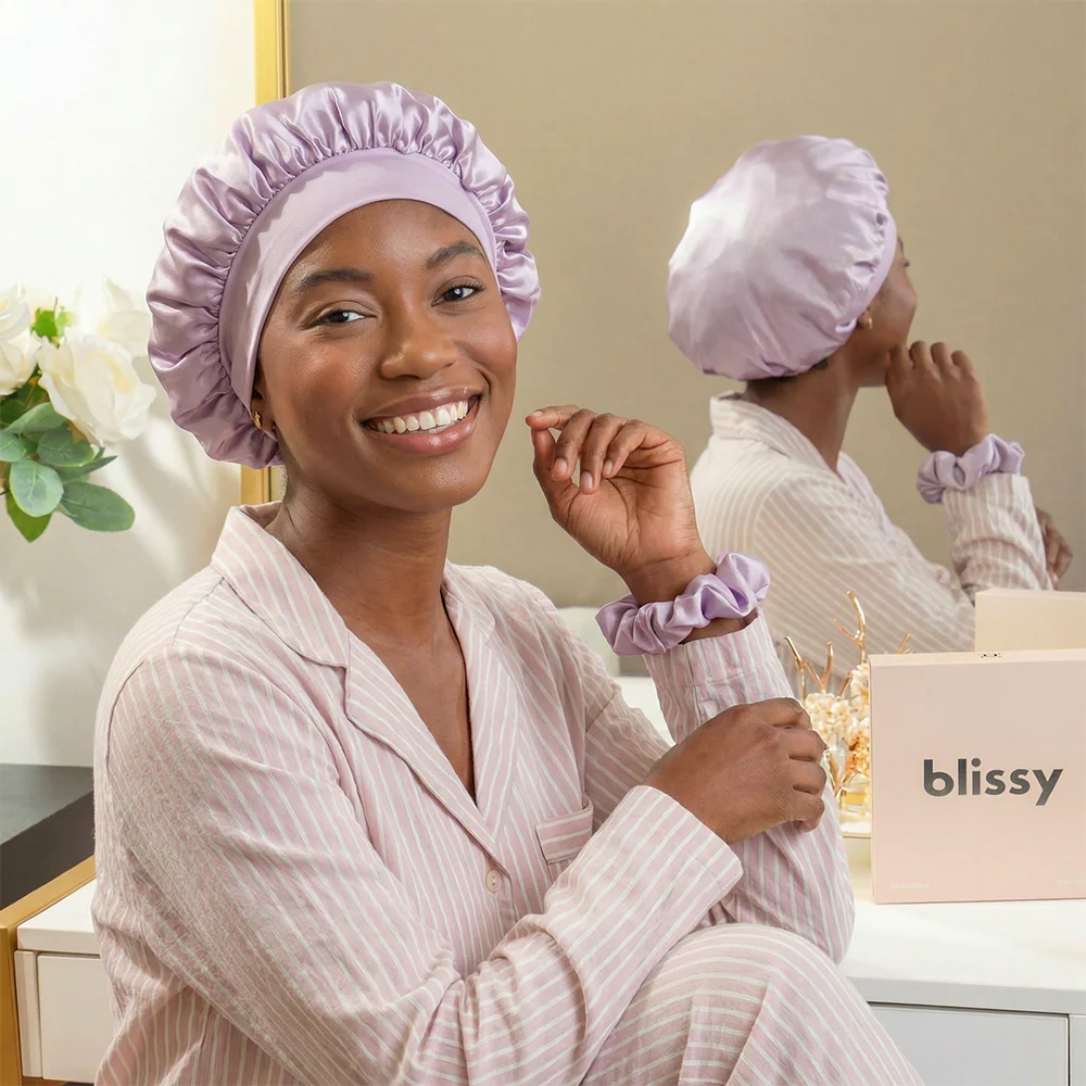 Blissy Bow Bonnet - Lavender - Image 10