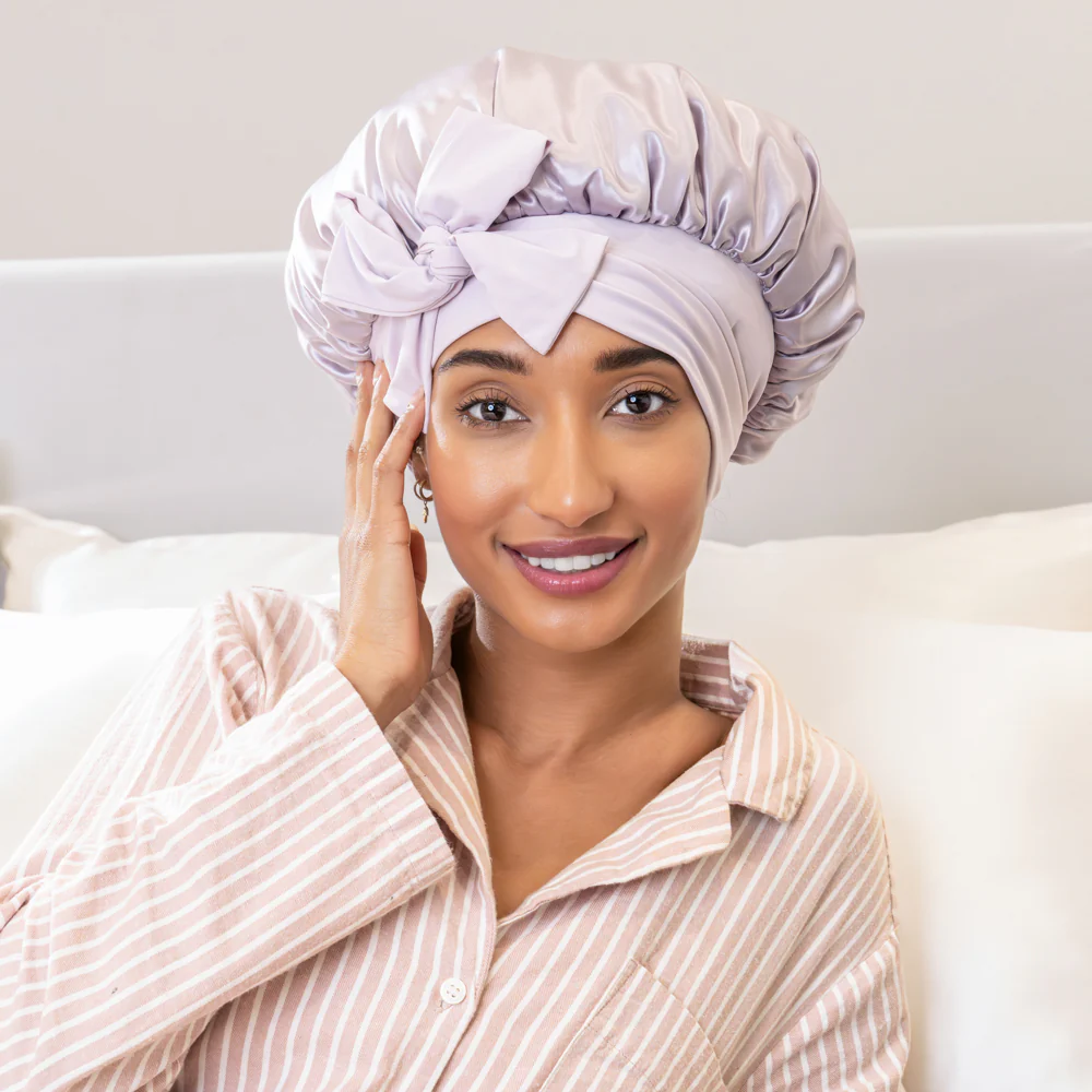 Blissy Bow Bonnet - Lavender - Image 12
