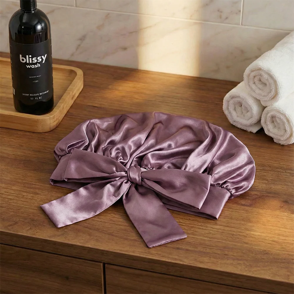 Blissy Bow Bonnet - Plum - Image 9