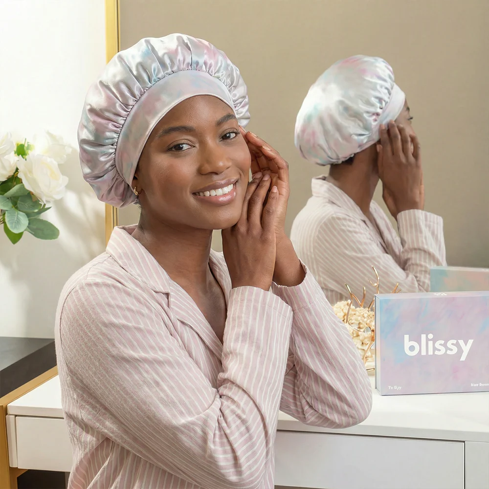 Blissy Bow Bonnet - Tie Dye - Image 3