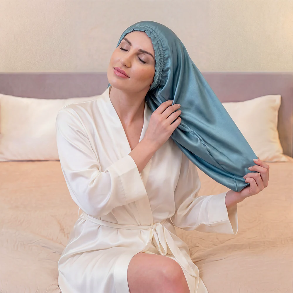 Blissy Cascade Bonnet - Ash Blue - Image 3