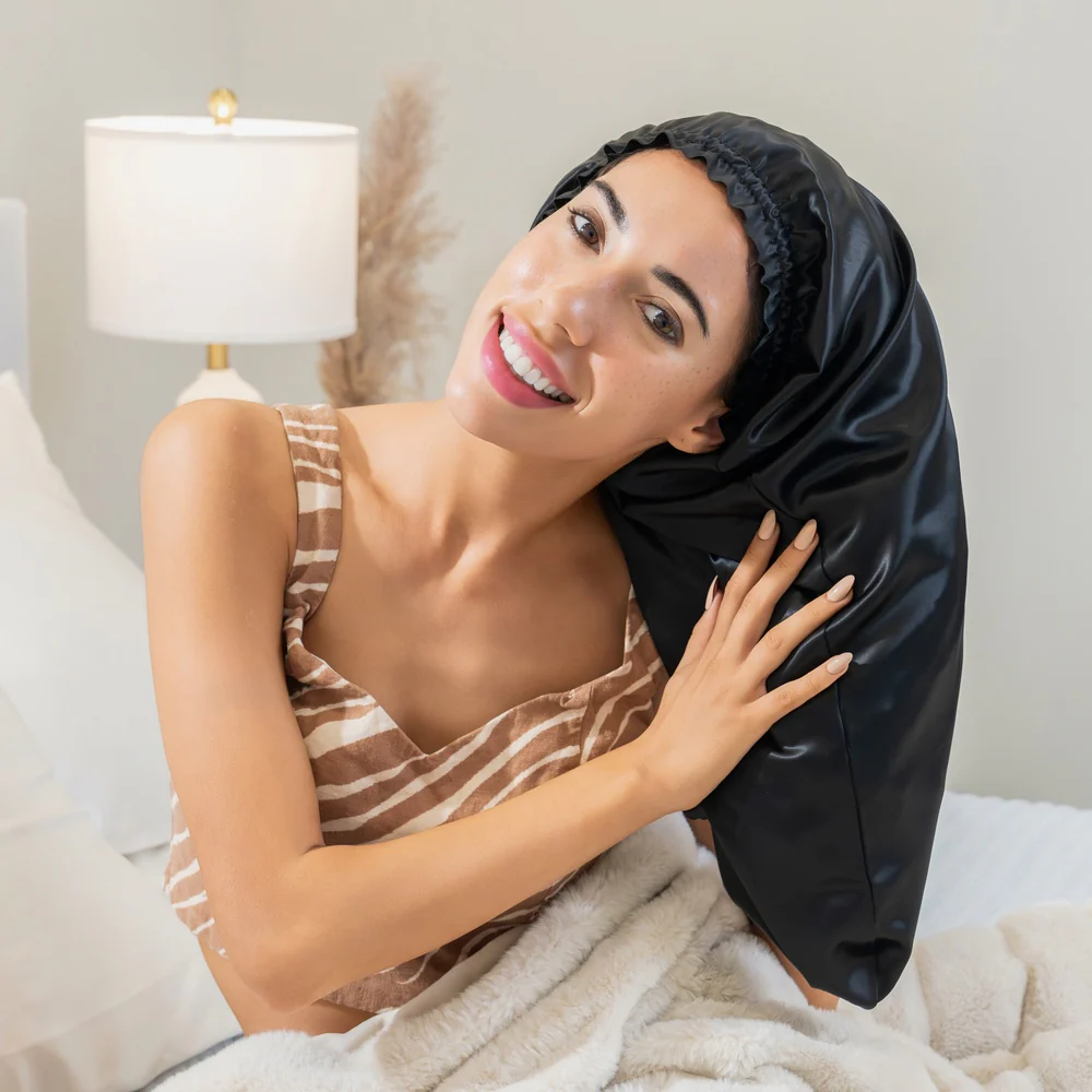 Blissy Cascade Bonnet - Black - Image 16