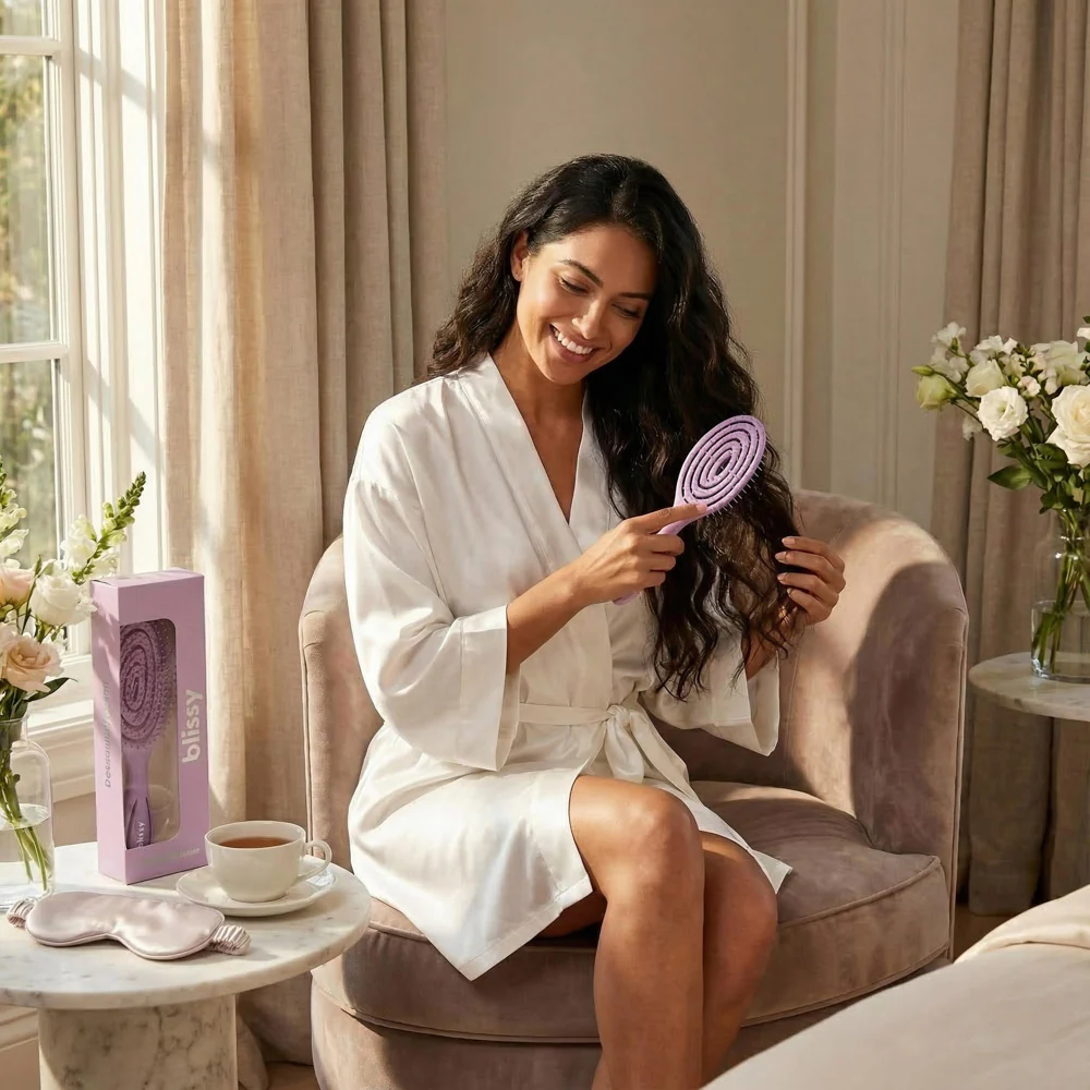 Blissy Detangling Brush - Lavender - Image 10