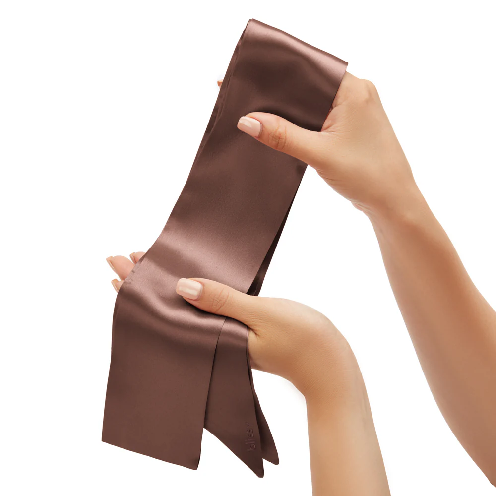Blissy Hair Ribbon - Chocolate - Image 3
