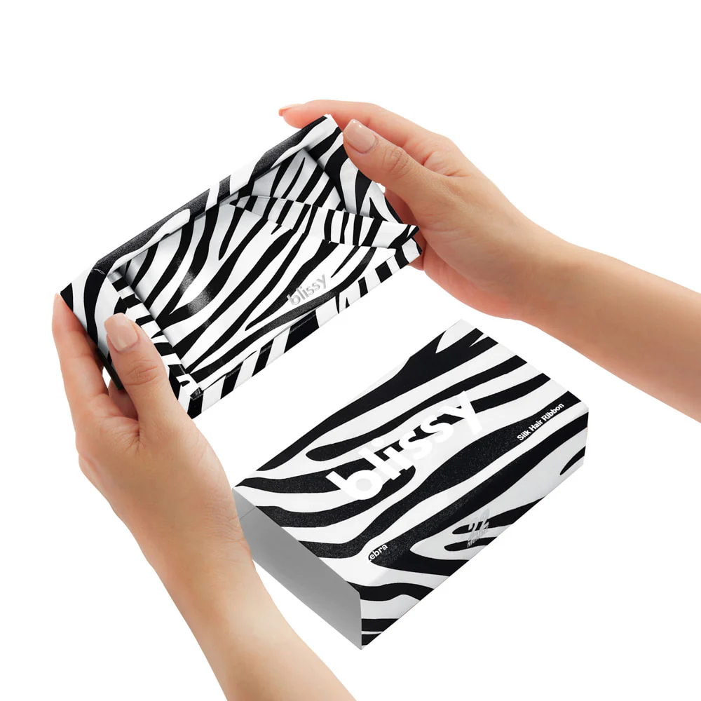 Blissy Hair Ribbon - Zebra - Image 4
