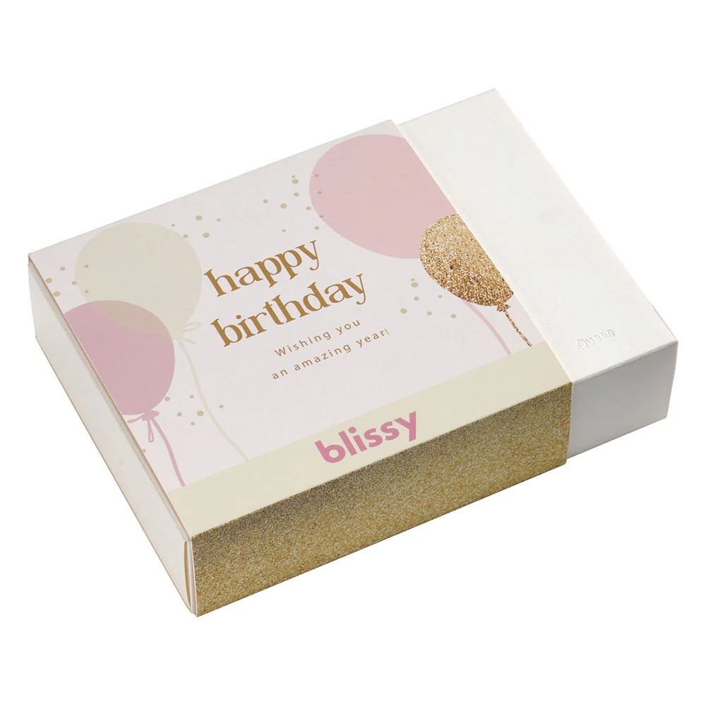 Blissy - Happy Birthday Gift Sleeve - Gold - Image 4
