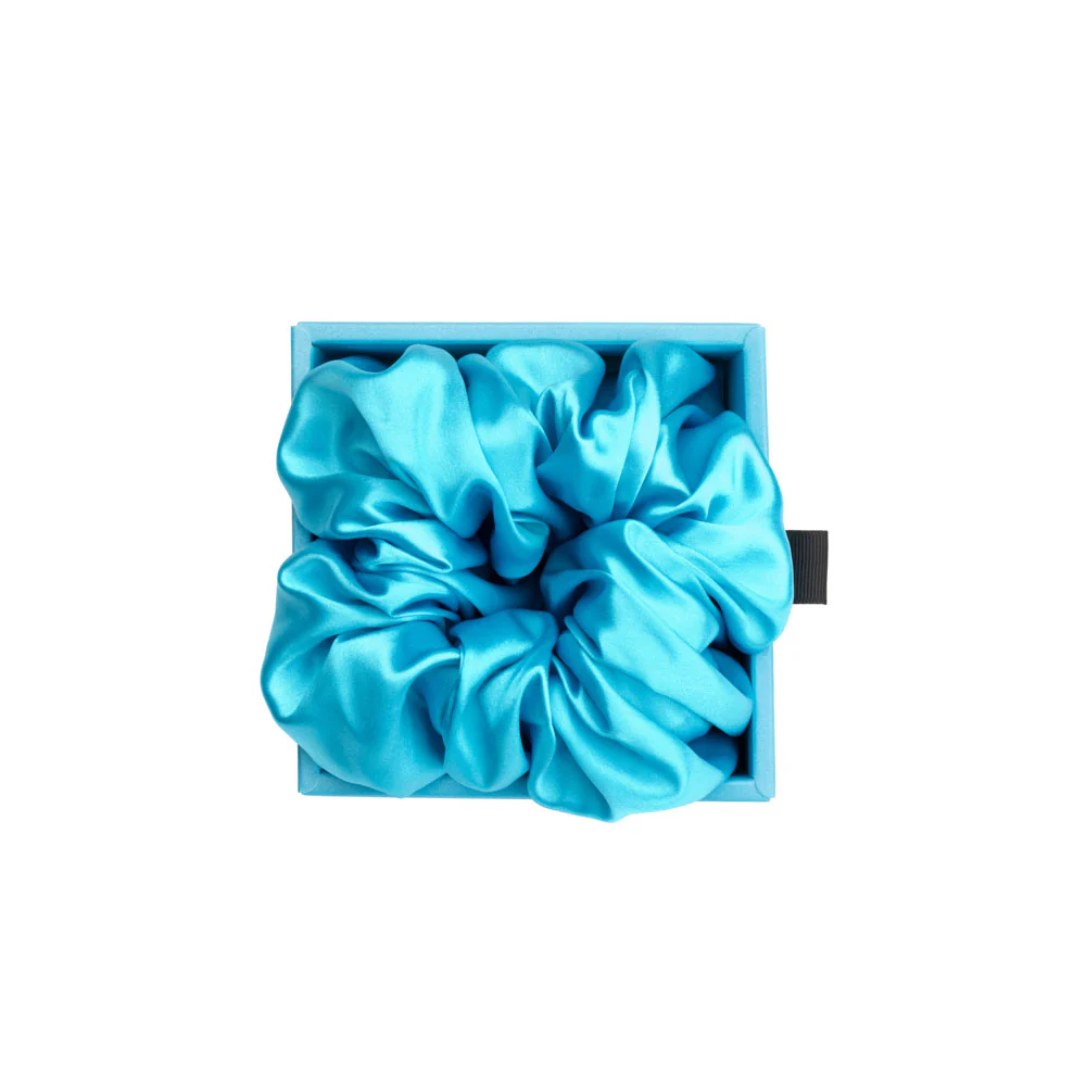 Blissy Oversized Scrunchie - Bahama Blue - Image 3