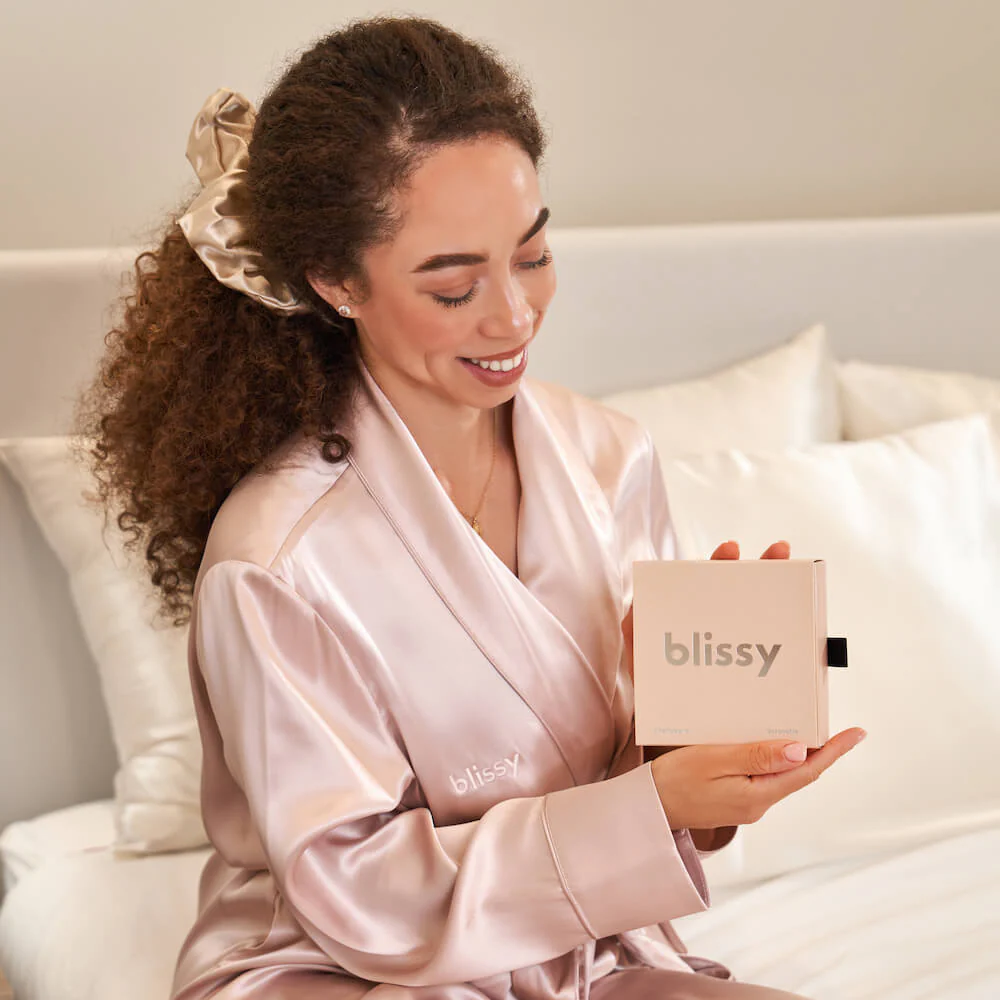 Blissy Oversized Scrunchie - Champagne - Image 8