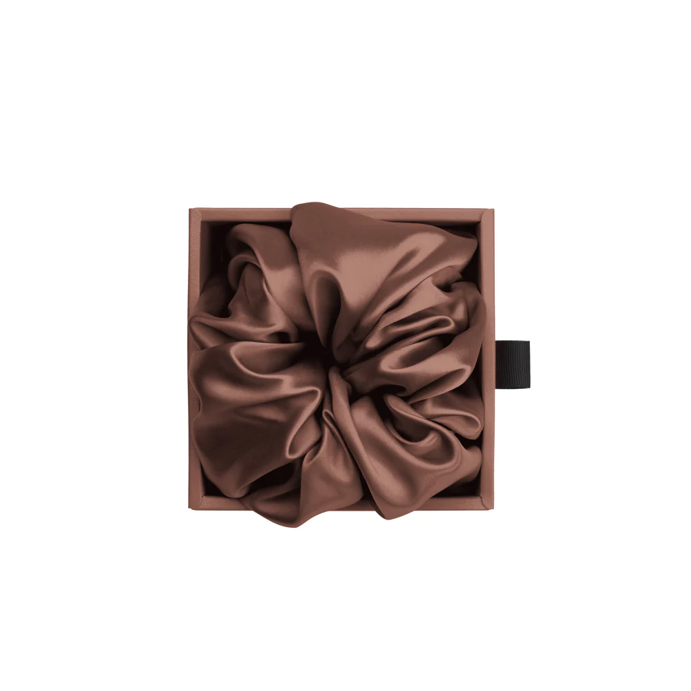 Blissy Oversized Scrunchie - Chocolate - Image 2