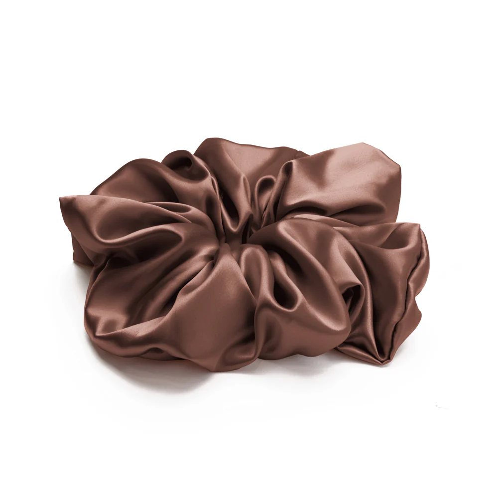 Blissy Oversized Scrunchie - Chocolate - Image 3
