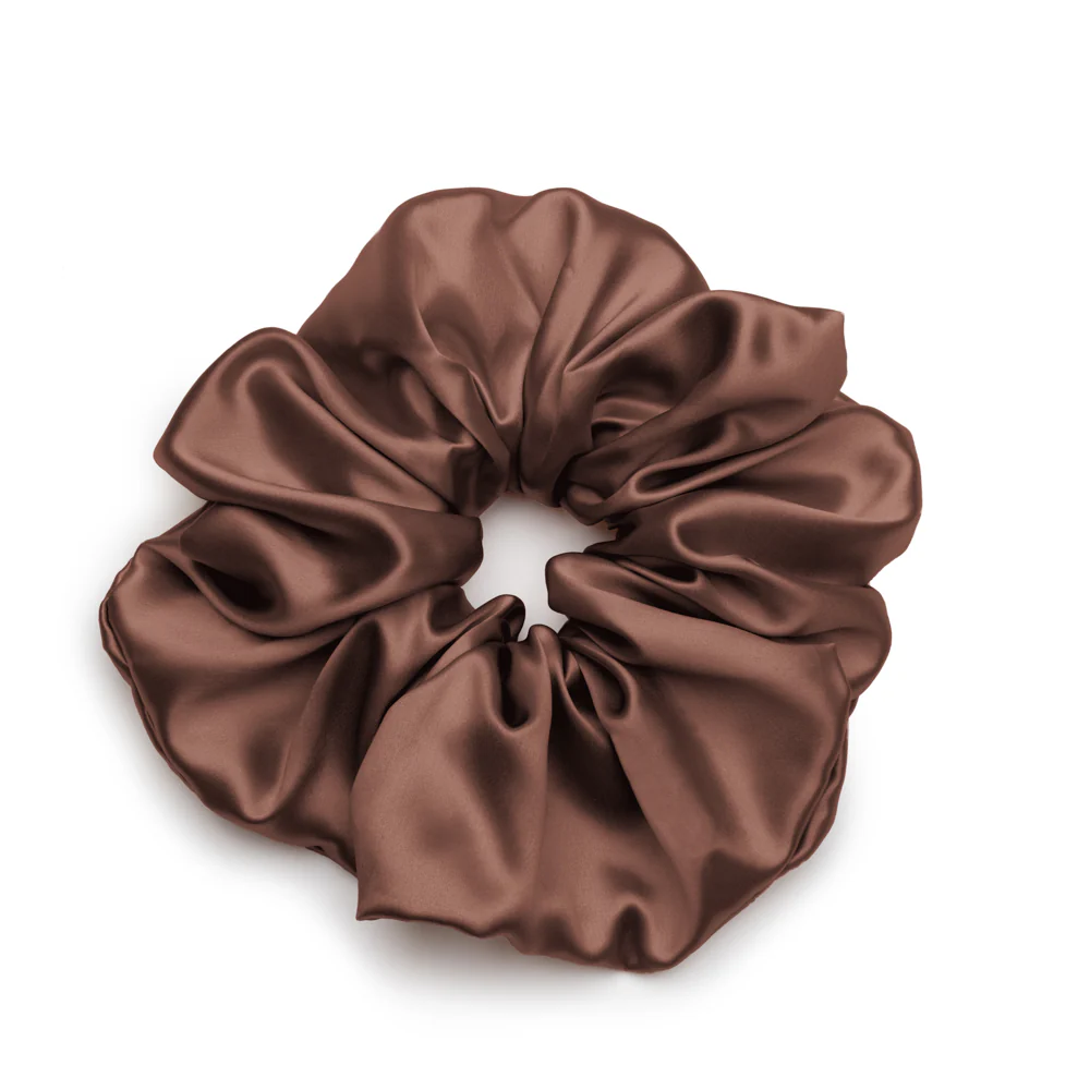 Blissy Oversized Scrunchie - Chocolate - Image 4