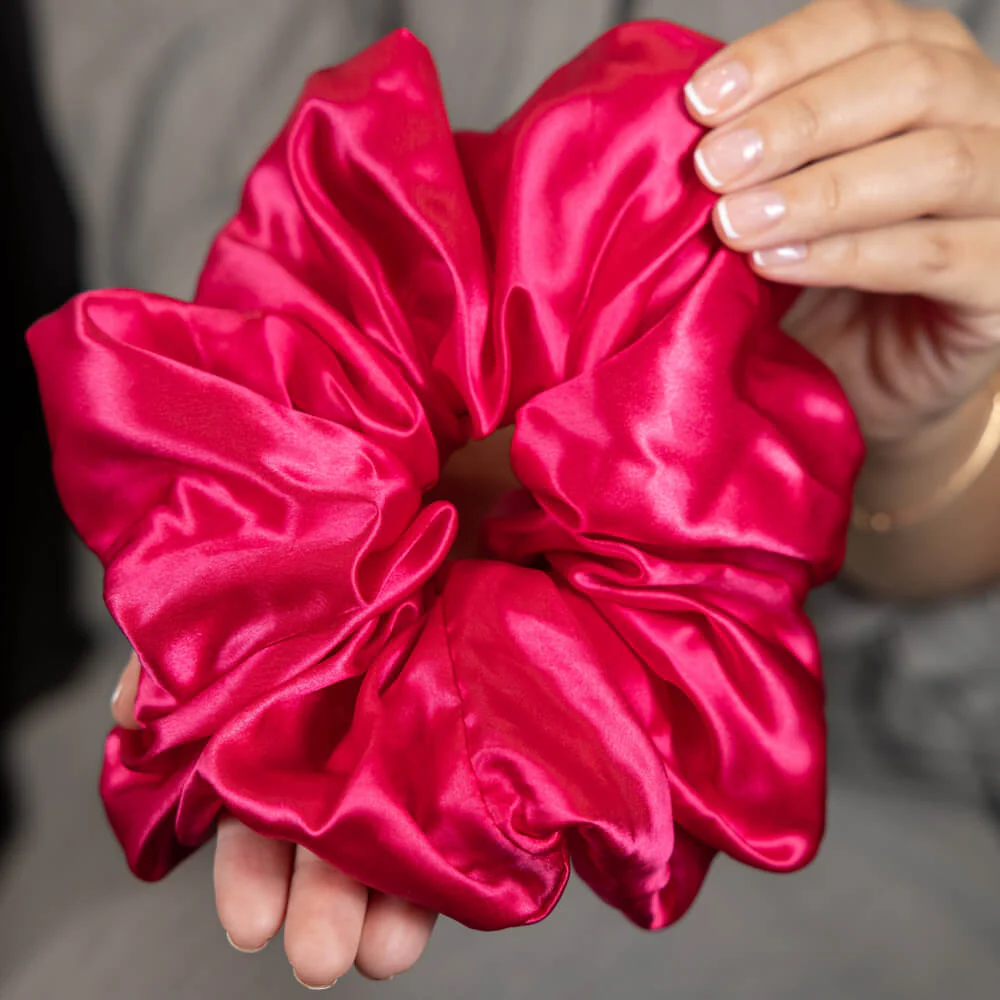 Blissy Oversized Scrunchie - Hibiscus - Image 8