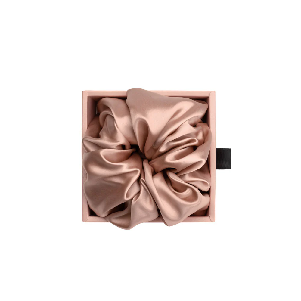 Blissy Oversized Scrunchie - Rose Gold - Image 3