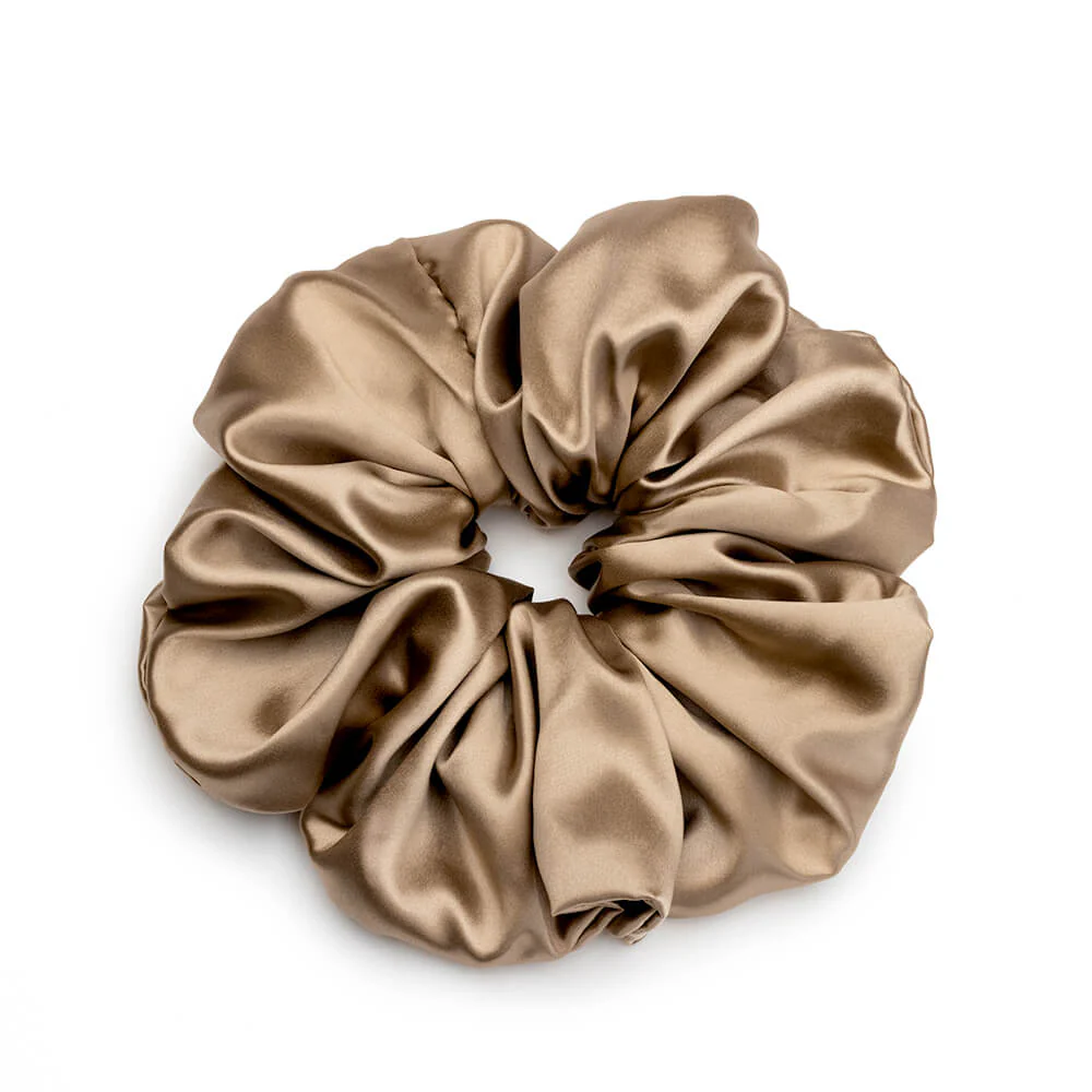 Blissy Oversized Scrunchie - Taupe - Image 2
