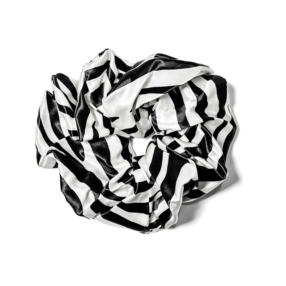 Blissy Oversized Scrunchie - Zebra - Image 4