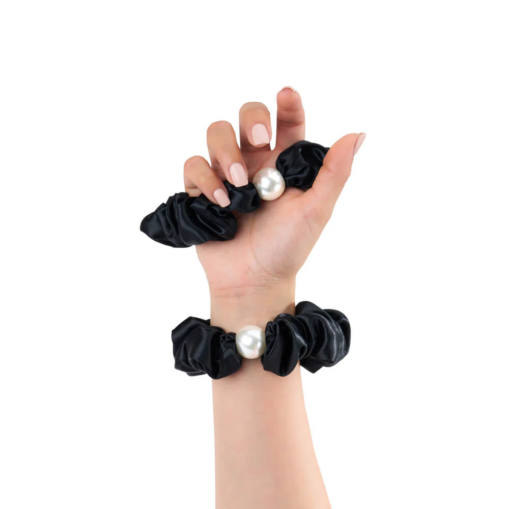 Blissy Pearl Scrunchies - Black - Image 9