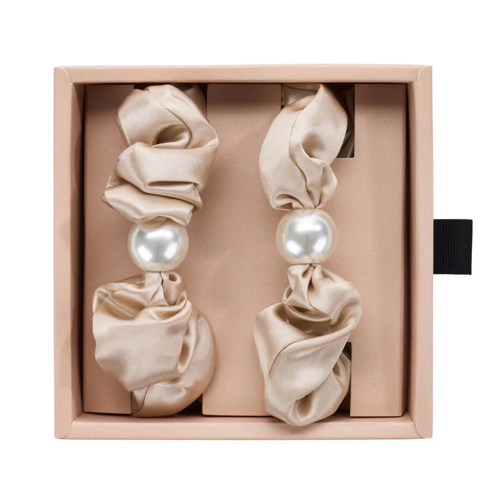Blissy Pearl Scrunchies - Champagne - Image 10