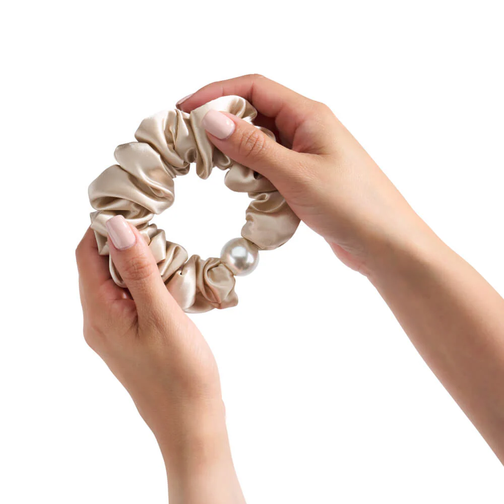 Blissy Pearl Scrunchies - Champagne - Image 3