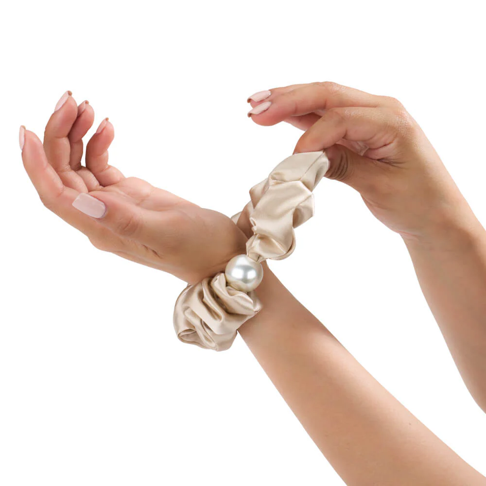Blissy Pearl Scrunchies - Champagne - Image 8