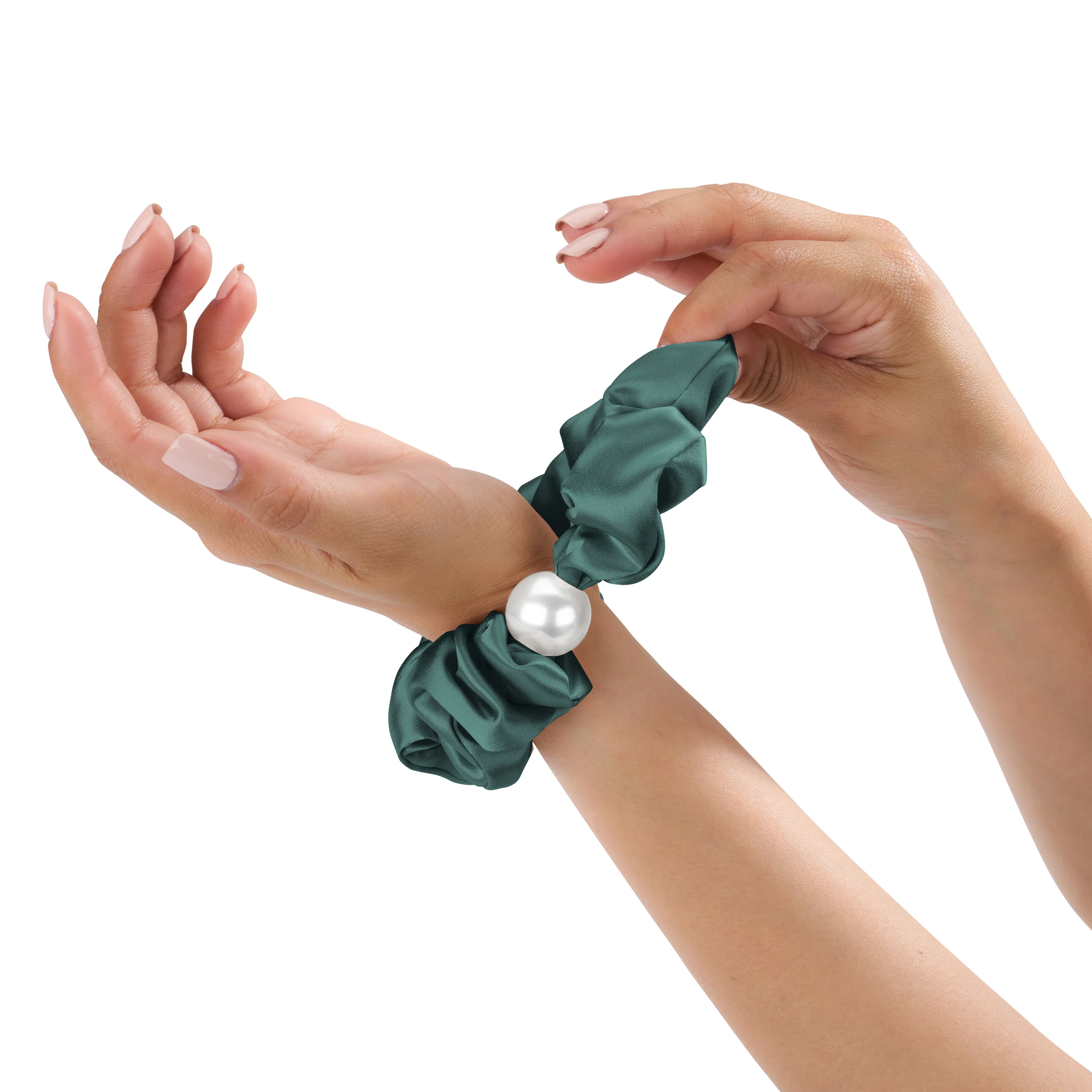 Blissy Pearl Scrunchies - Emerald - Image 10