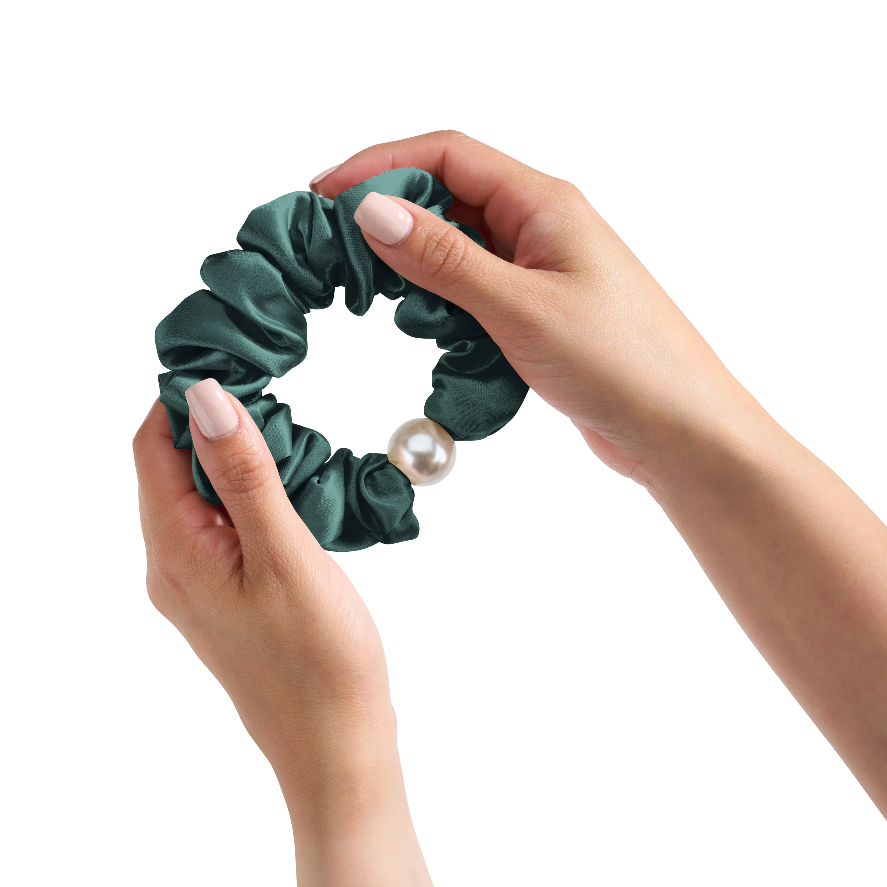 Blissy Pearl Scrunchies - Emerald - Image 2
