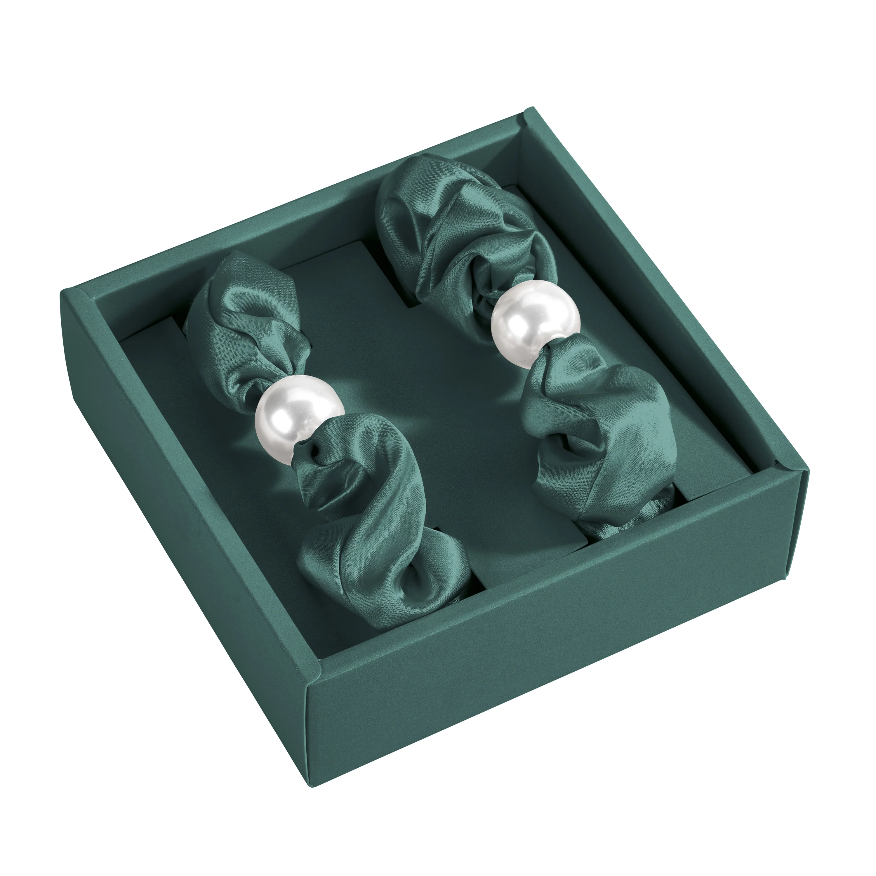 Blissy Pearl Scrunchies - Emerald - Image 4
