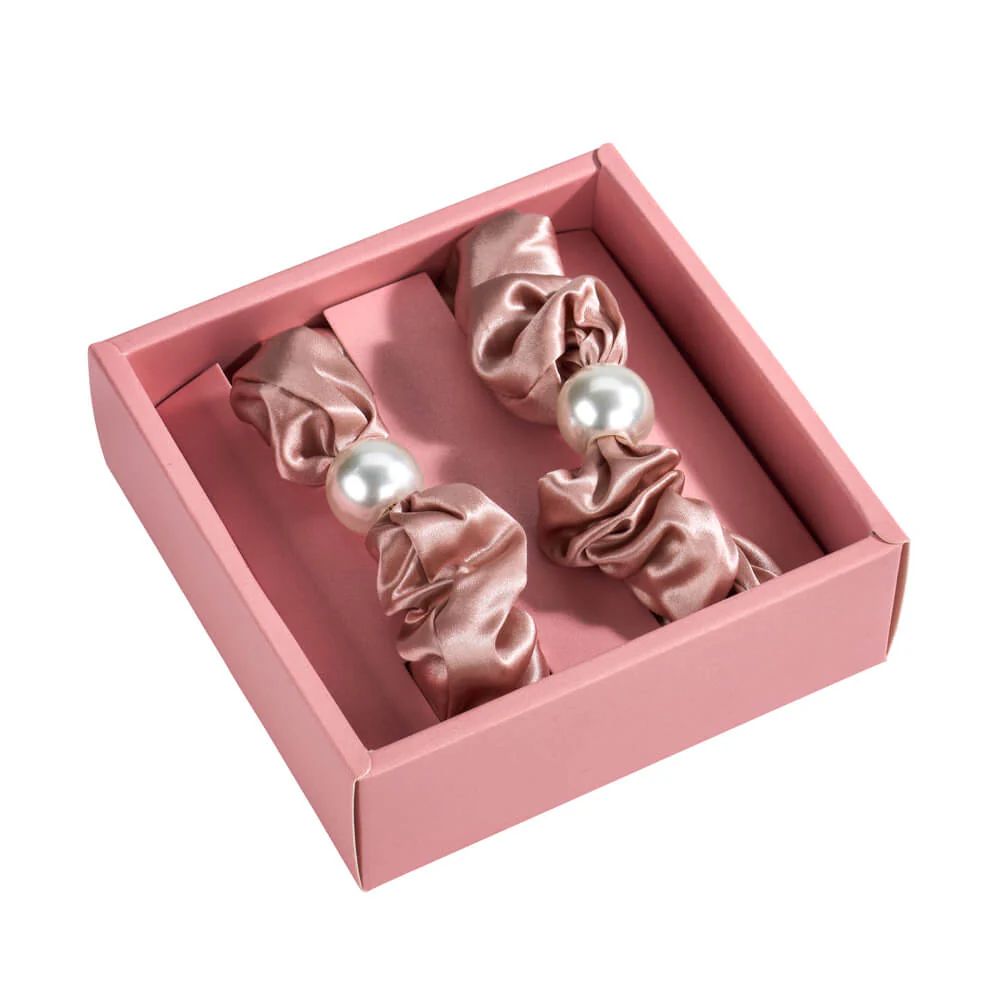 Blissy Pearl Scrunchies - Rose Gold - Image 4