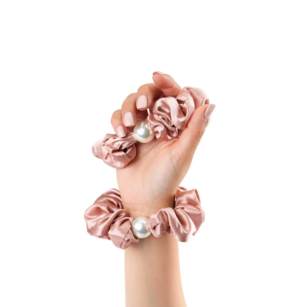 Blissy Pearl Scrunchies - Rose Gold - Image 9