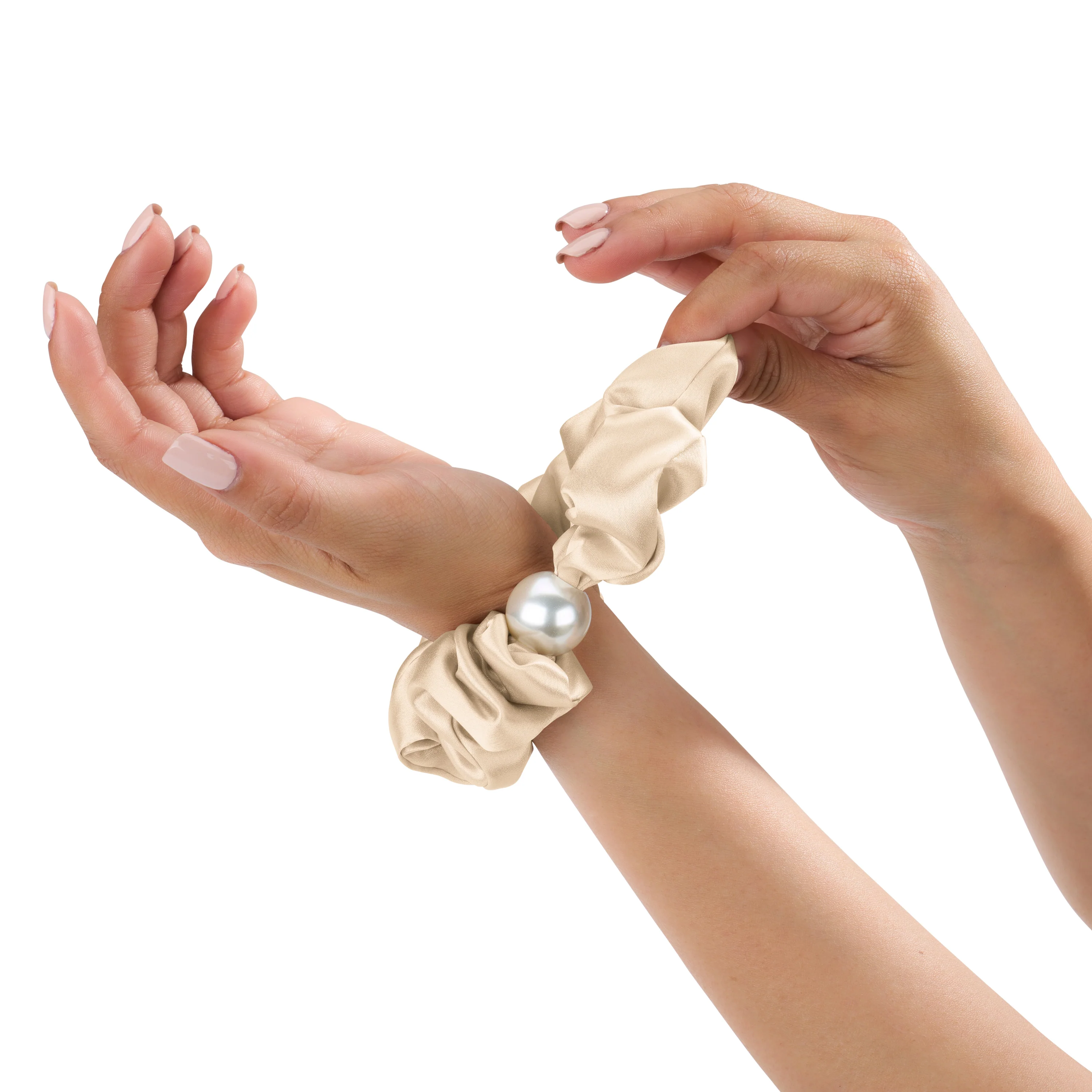 Blissy Pearl Scrunchies - Taupe - Image 10