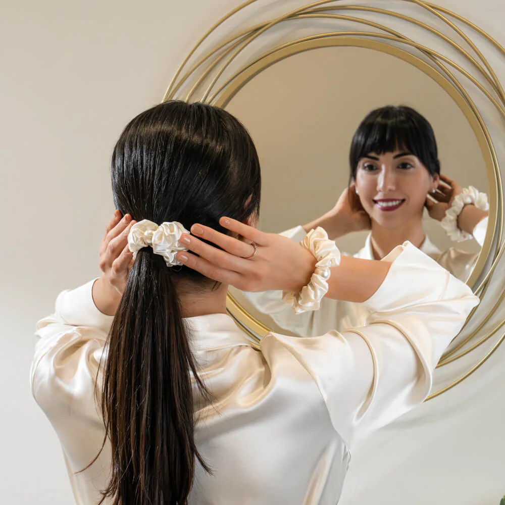 Blissy Pearl Scrunchies - White - Image 14