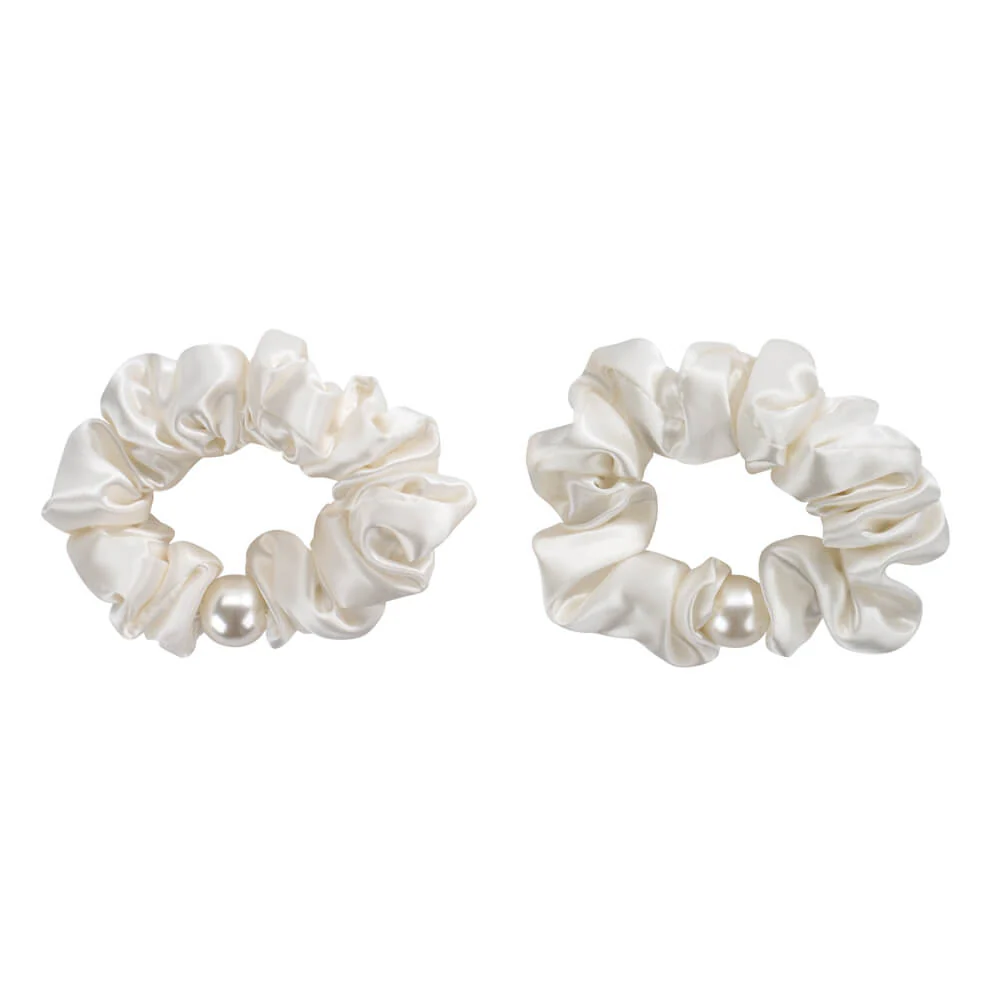 Blissy Pearl Scrunchies - White - Image 2