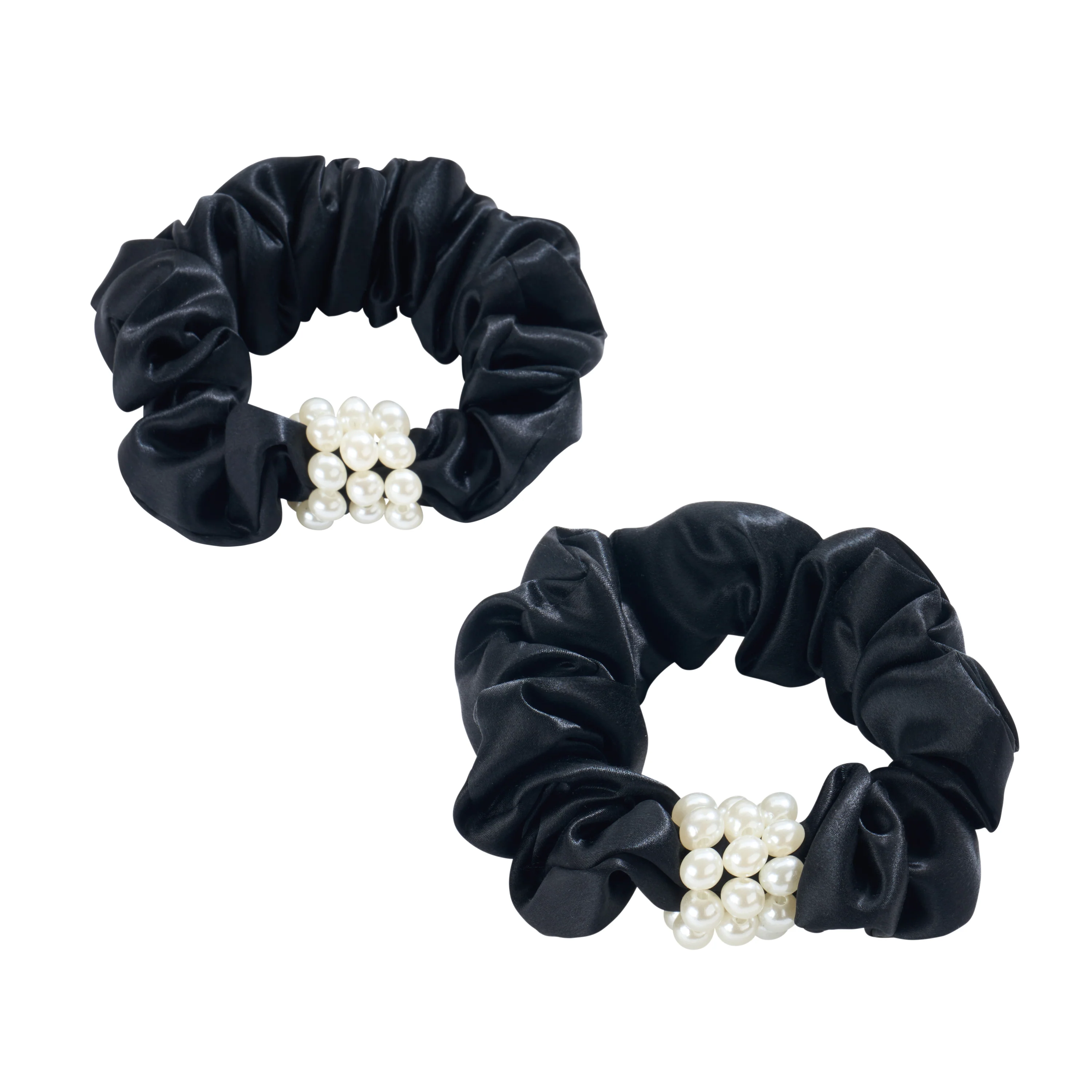 Blissy Petite Pearl Scrunchies - Black - Image 3