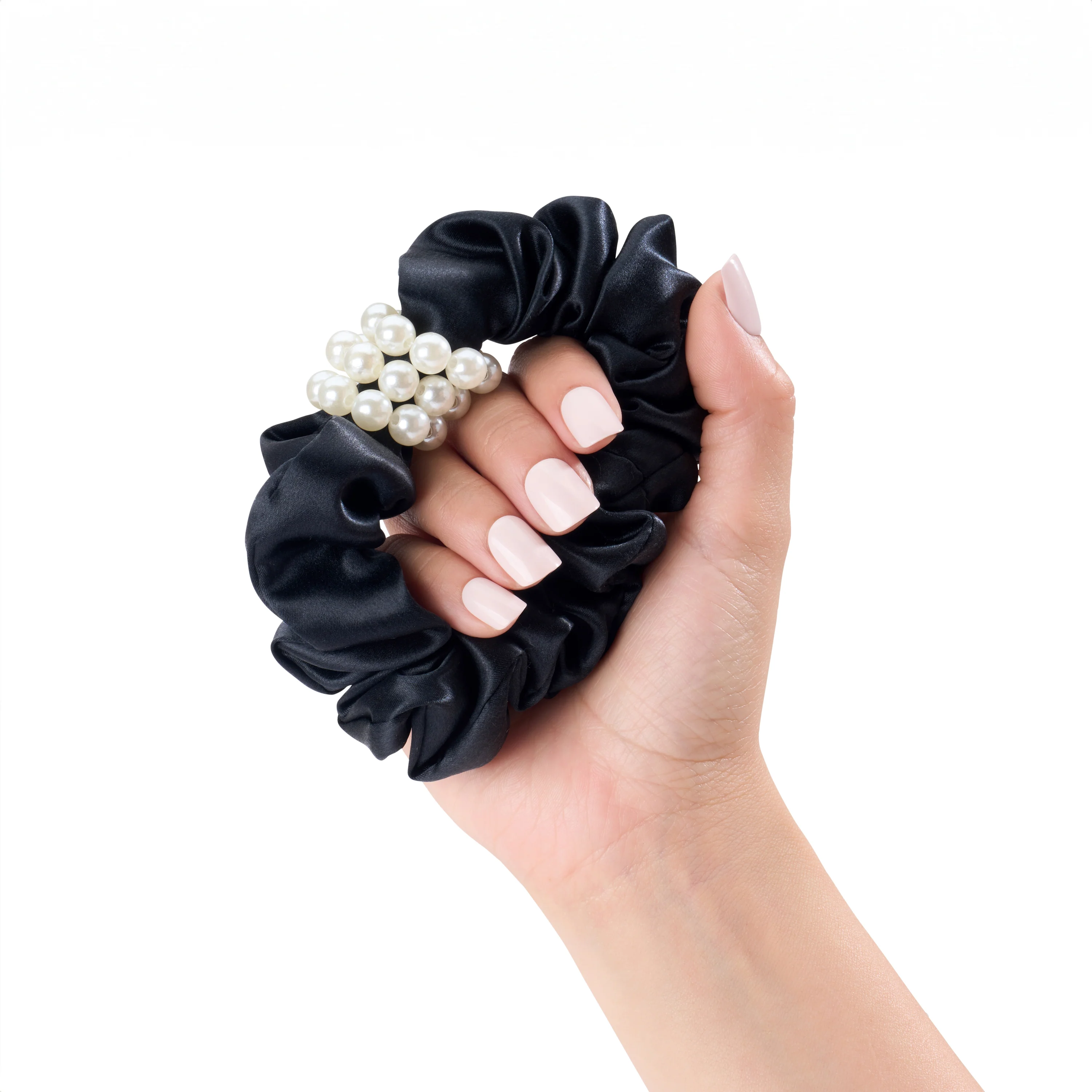 Blissy Petite Pearl Scrunchies - Black - Image 4