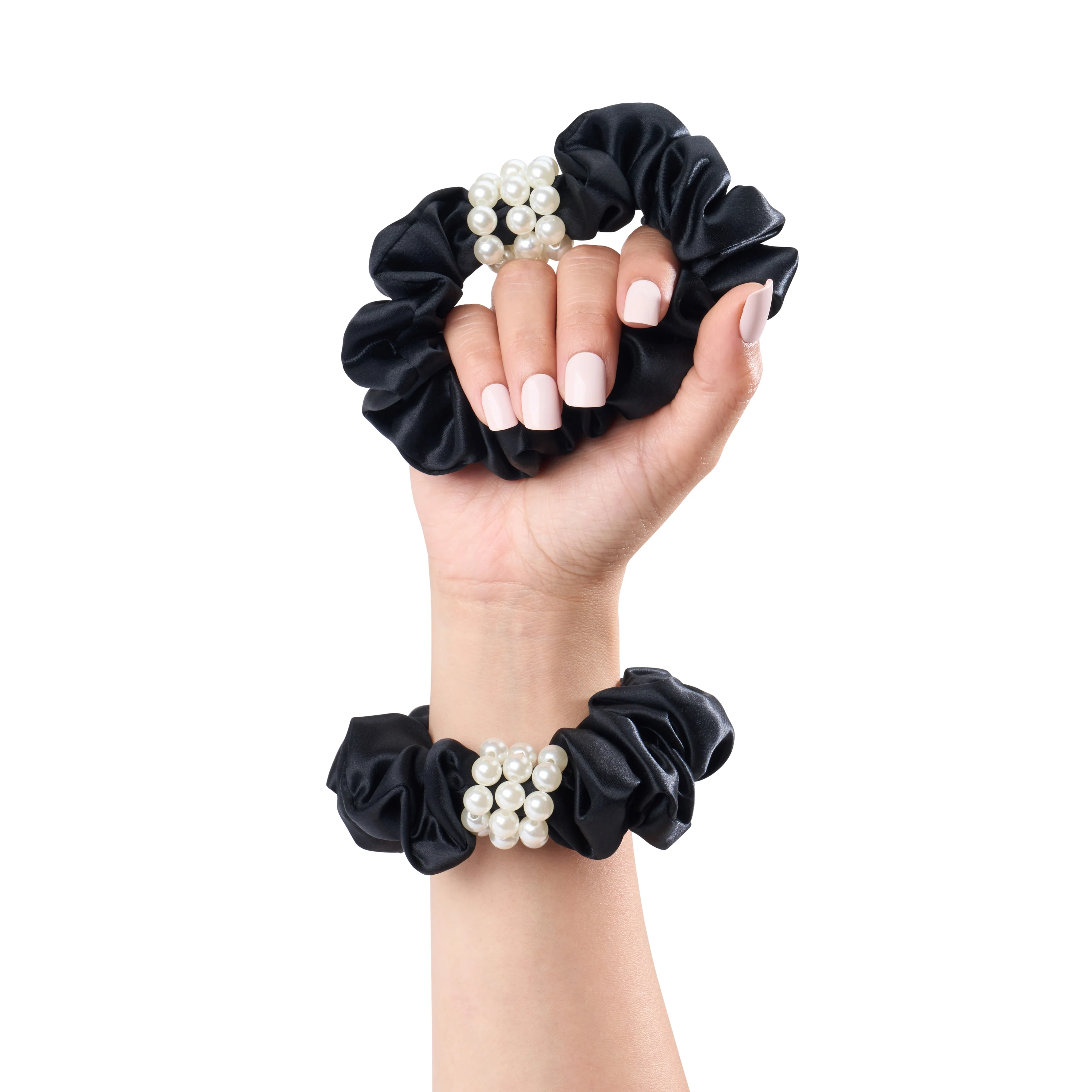 Blissy Petite Pearl Scrunchies - Black - Image 5