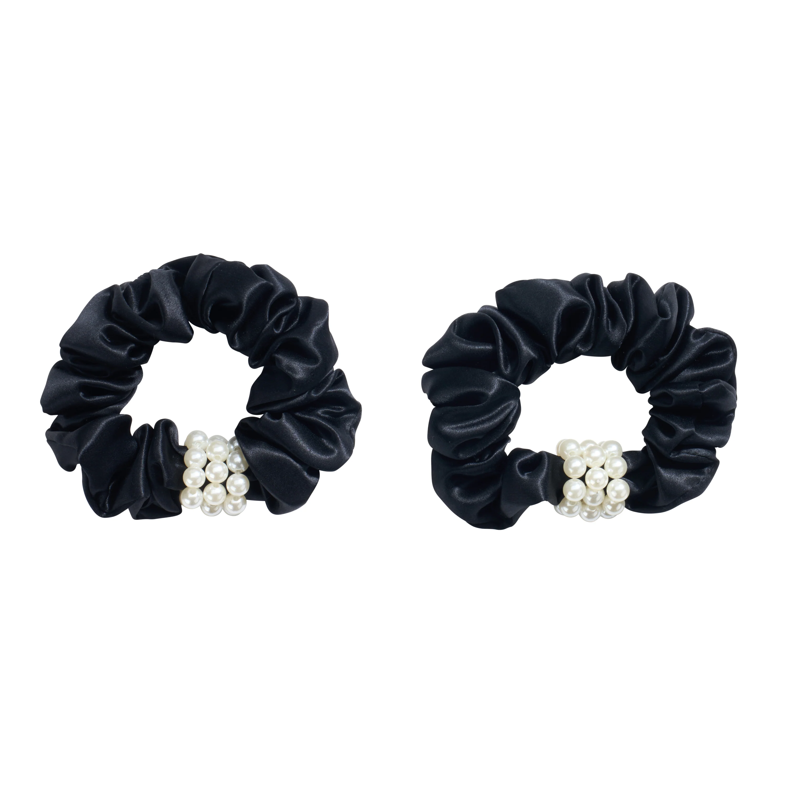 Blissy Petite Pearl Scrunchies - Black - Image 6
