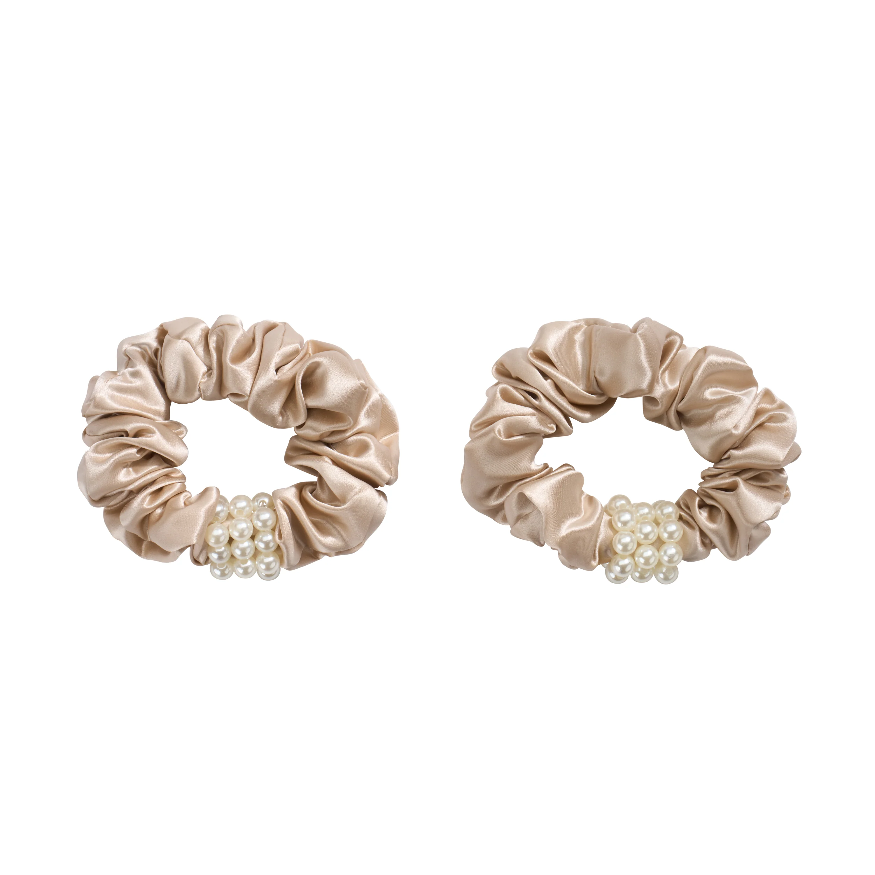 Blissy Petite Pearl Scrunchies - Champagne - Image 10