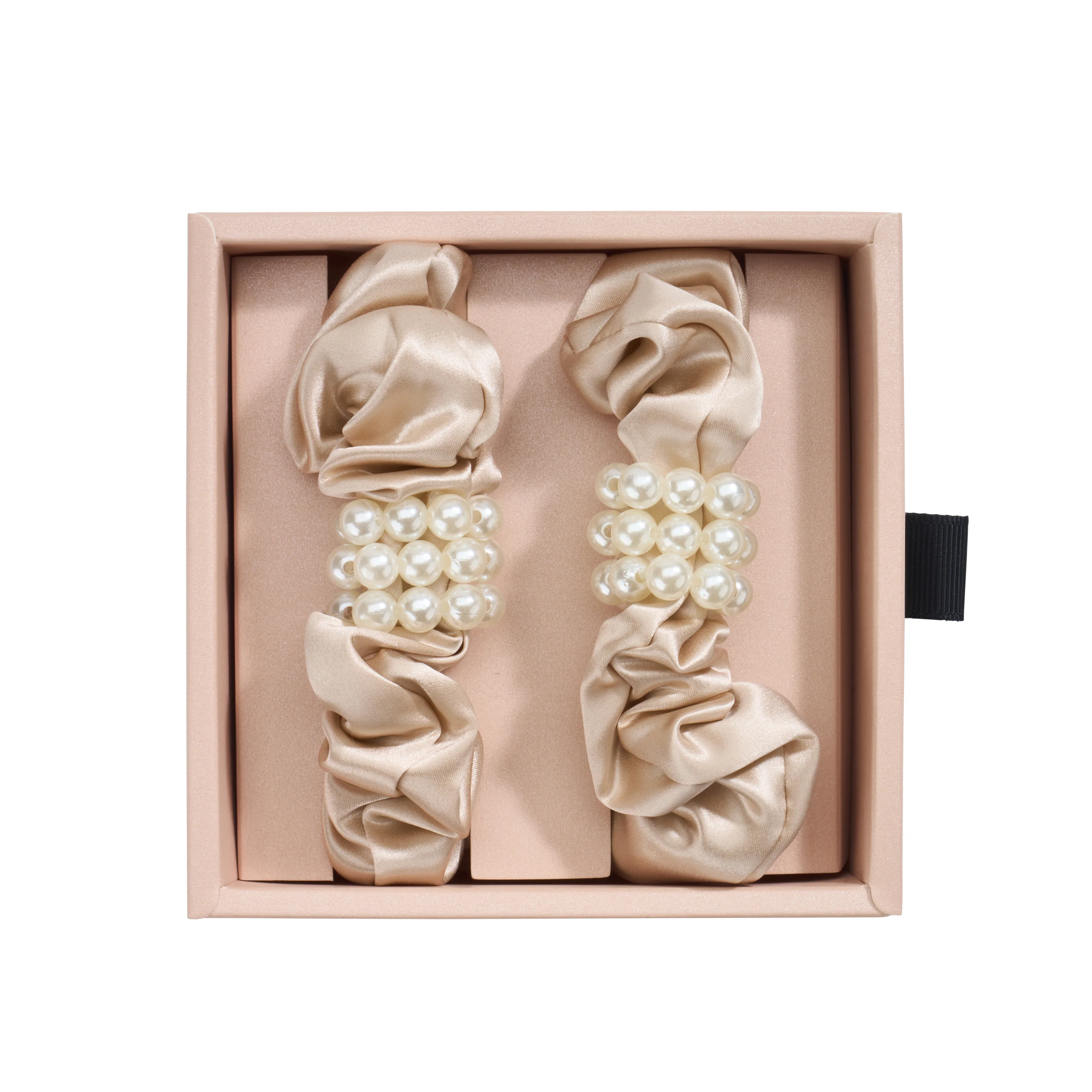 Blissy Petite Pearl Scrunchies - Champagne - Image 11