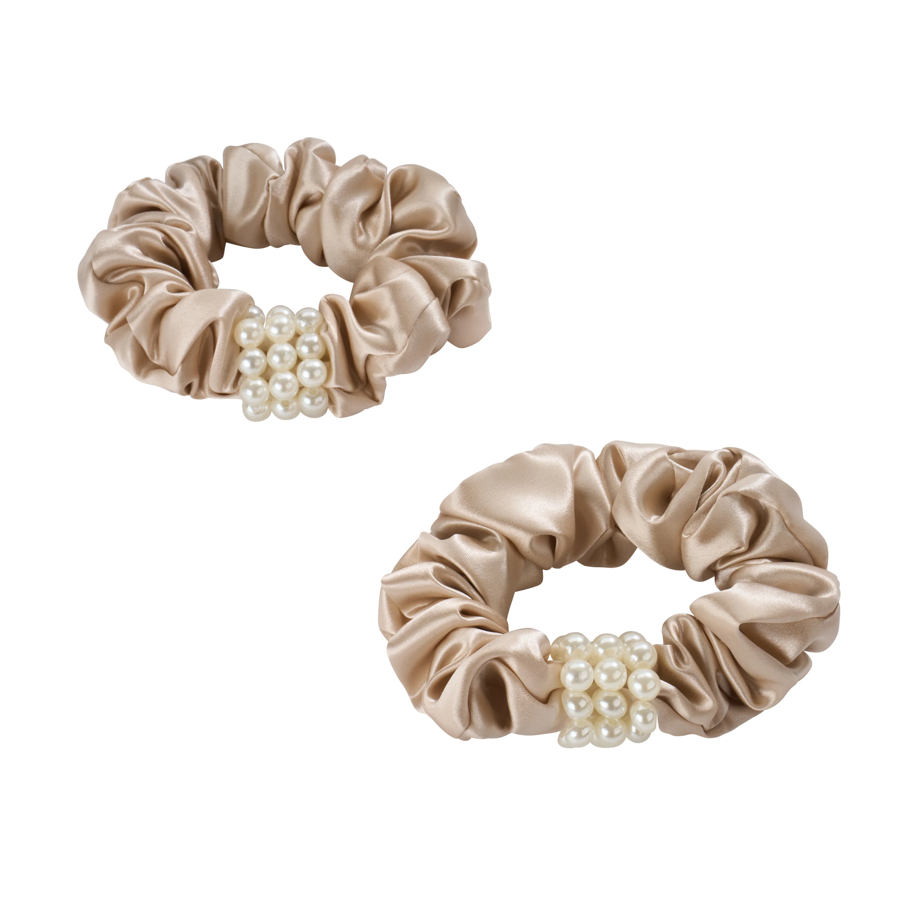Blissy Petite Pearl Scrunchies - Champagne - Image 4