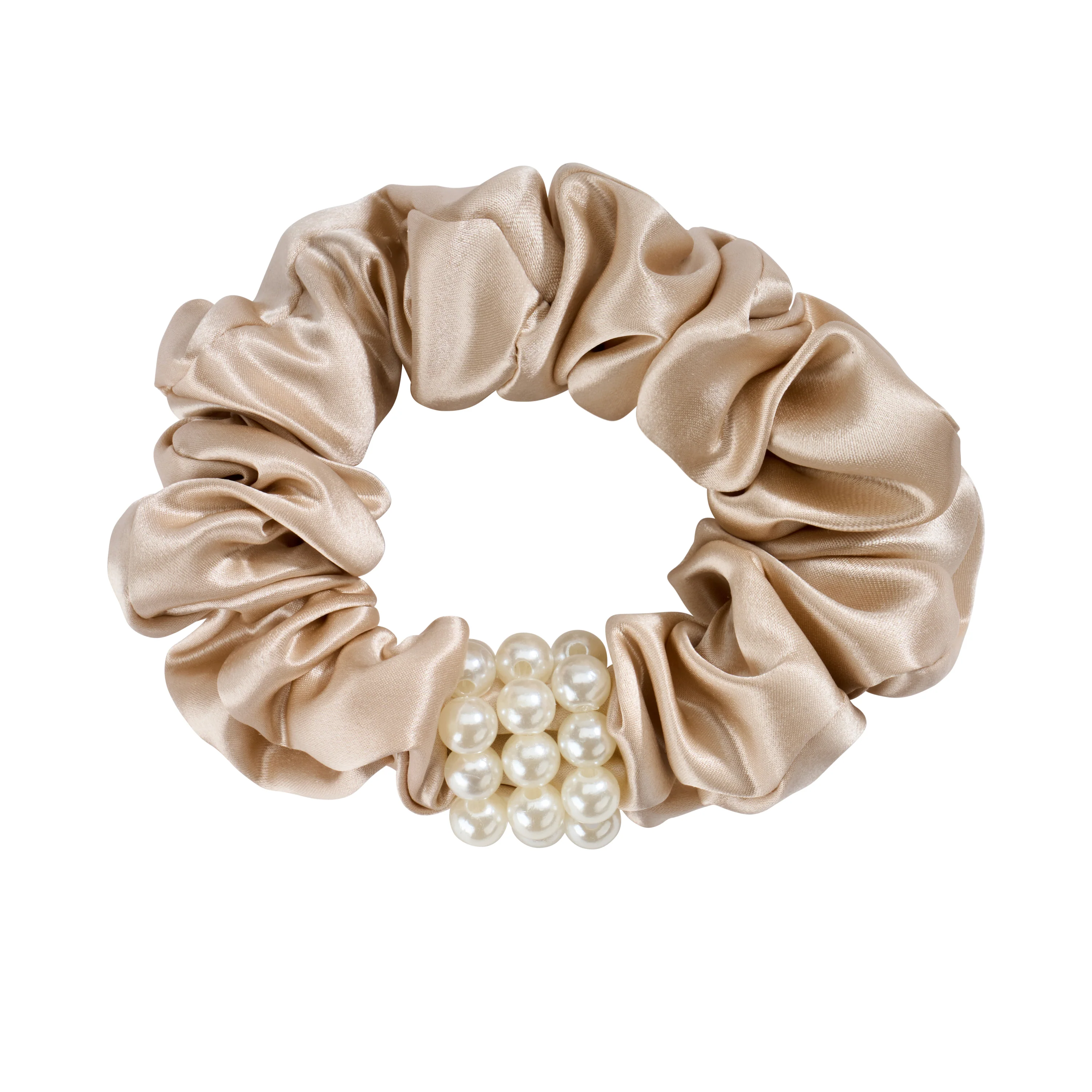 Blissy Petite Pearl Scrunchies - Champagne - Image 8