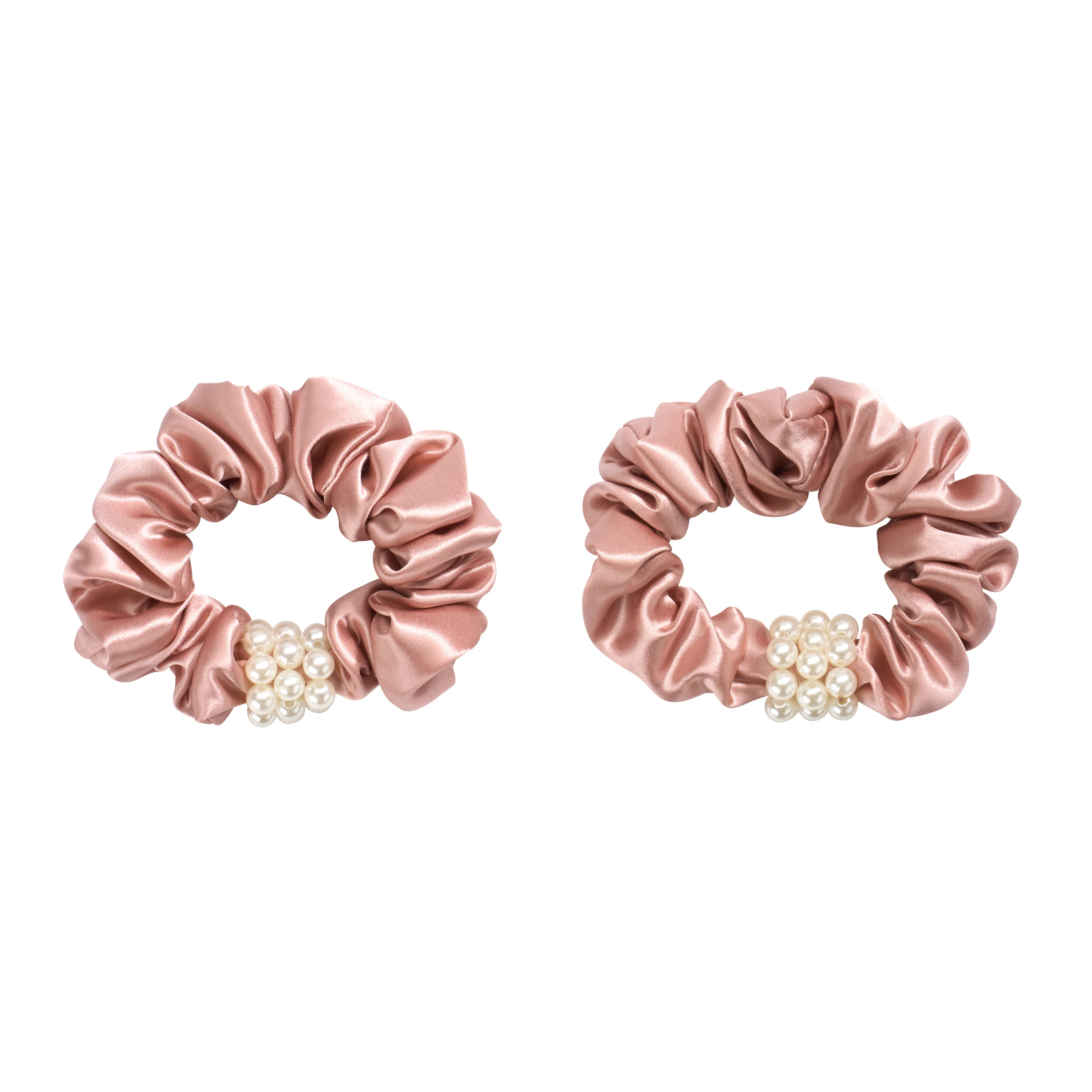 Blissy Petite Pearl Scrunchies - Rose Gold - Image 10