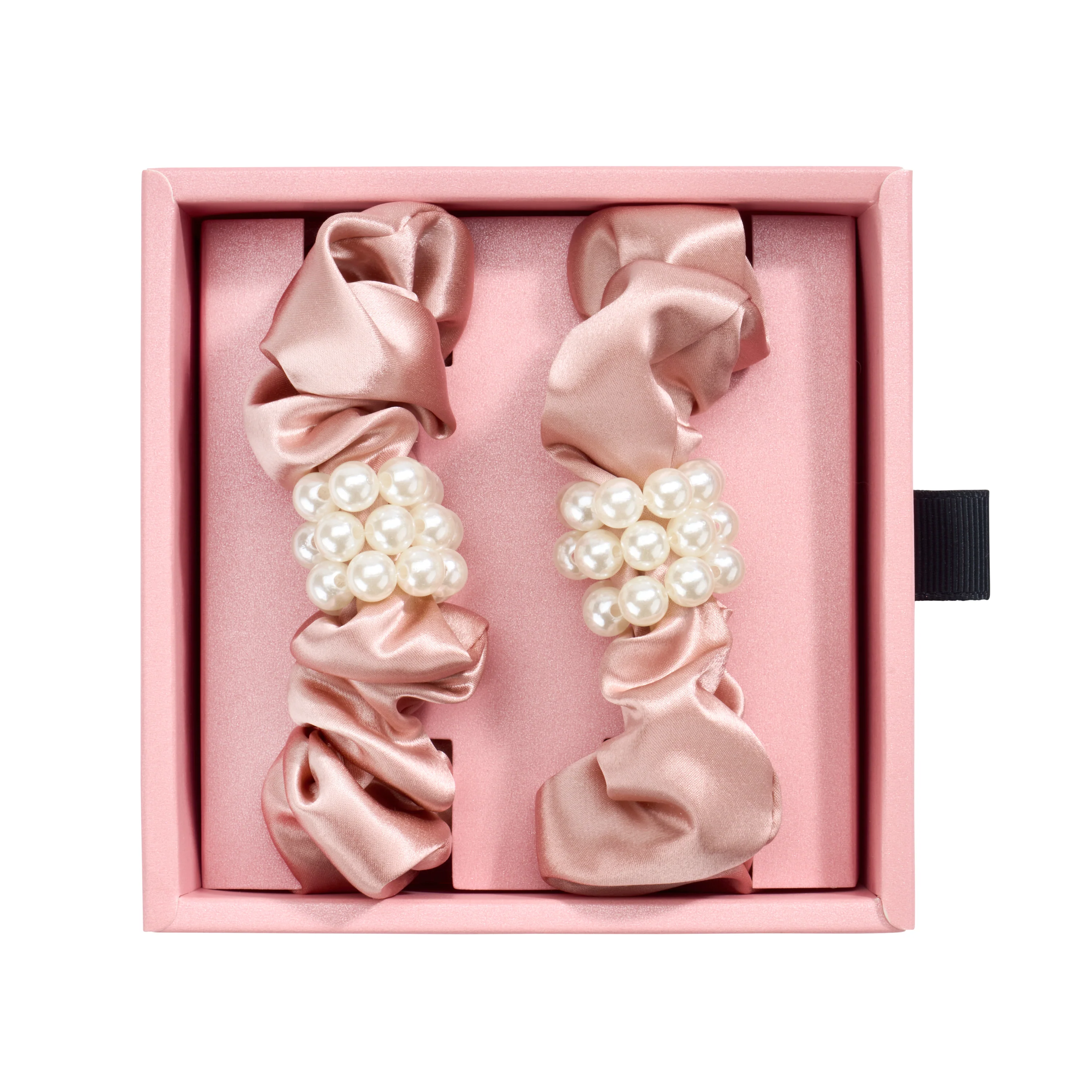 Blissy Petite Pearl Scrunchies - Rose Gold - Image 11
