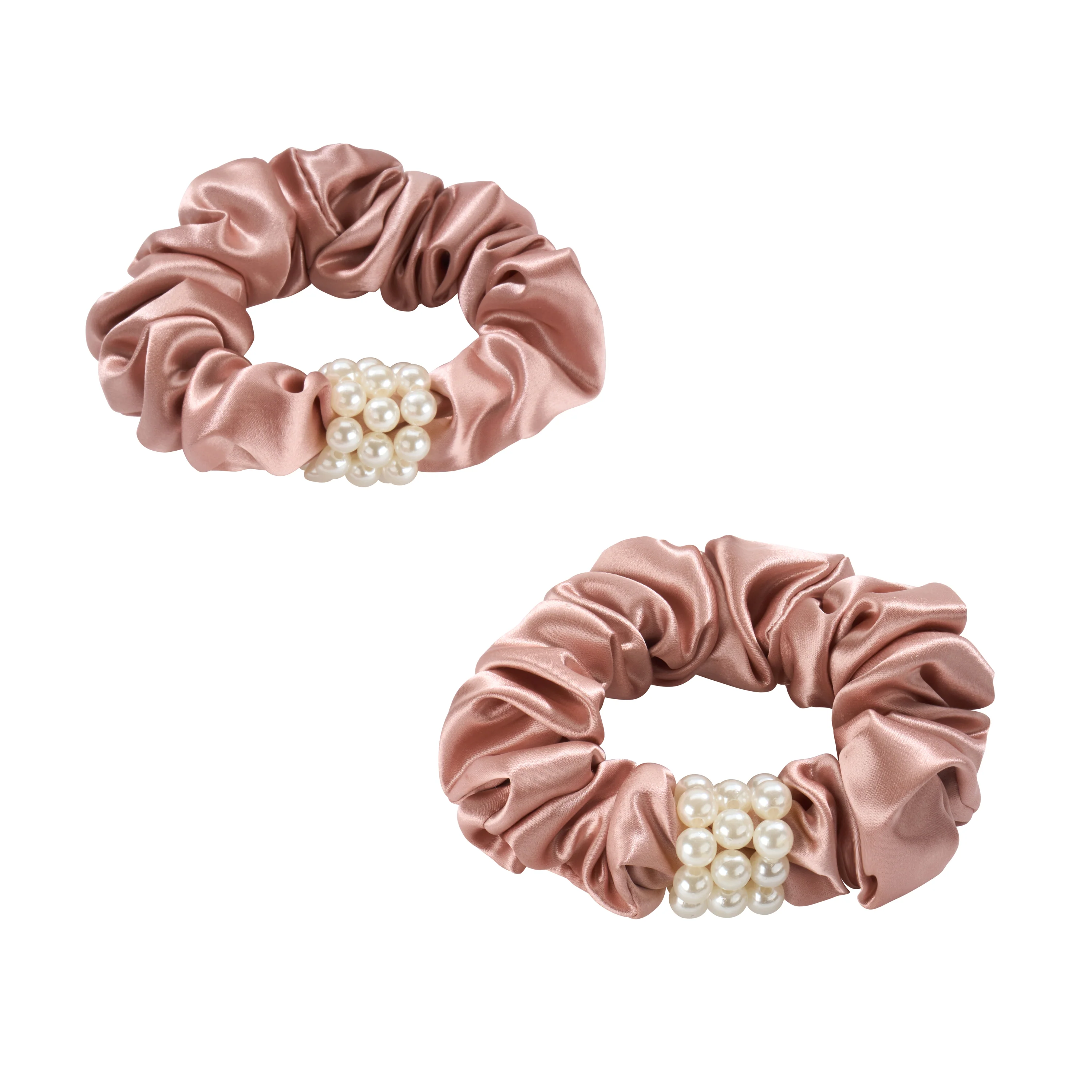 Blissy Petite Pearl Scrunchies - Rose Gold - Image 5