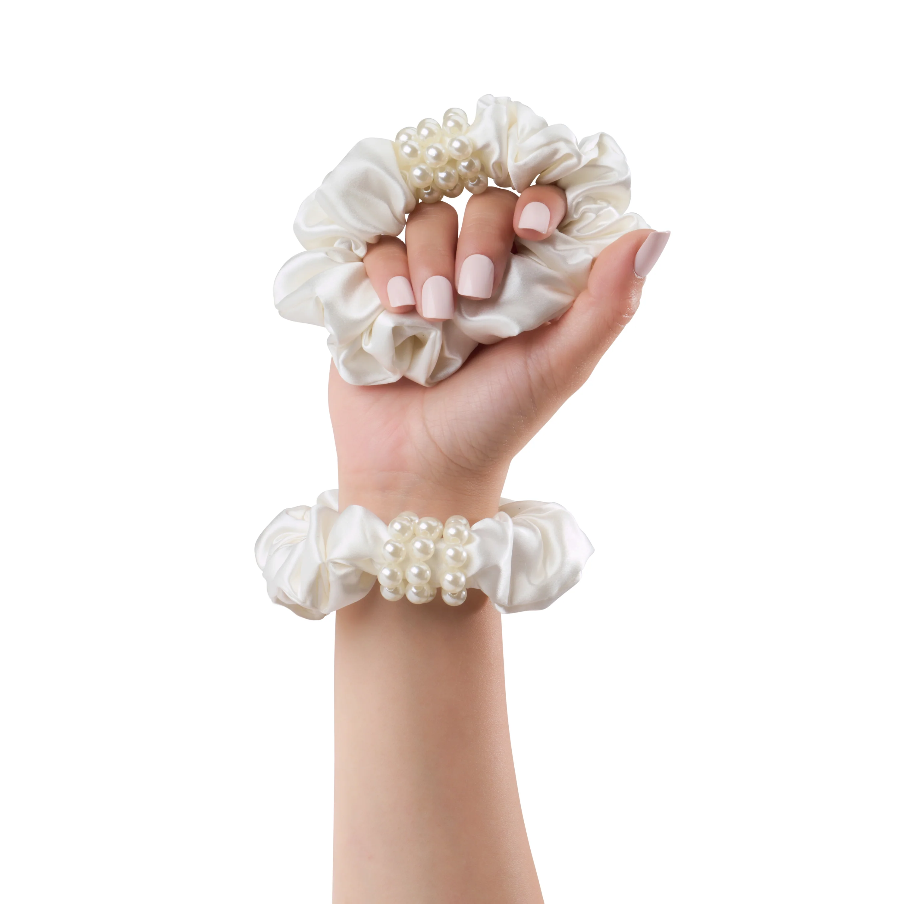 Blissy Petite Pearl Scrunchies - White - Image 8