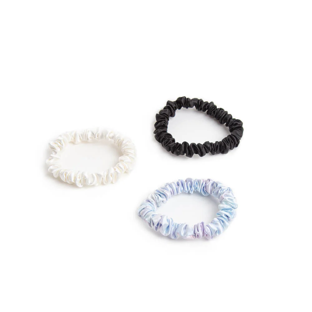 Blissy Scrunchies 9-Piece Set - Black, White, Pink, Tie-Dye - Image 6