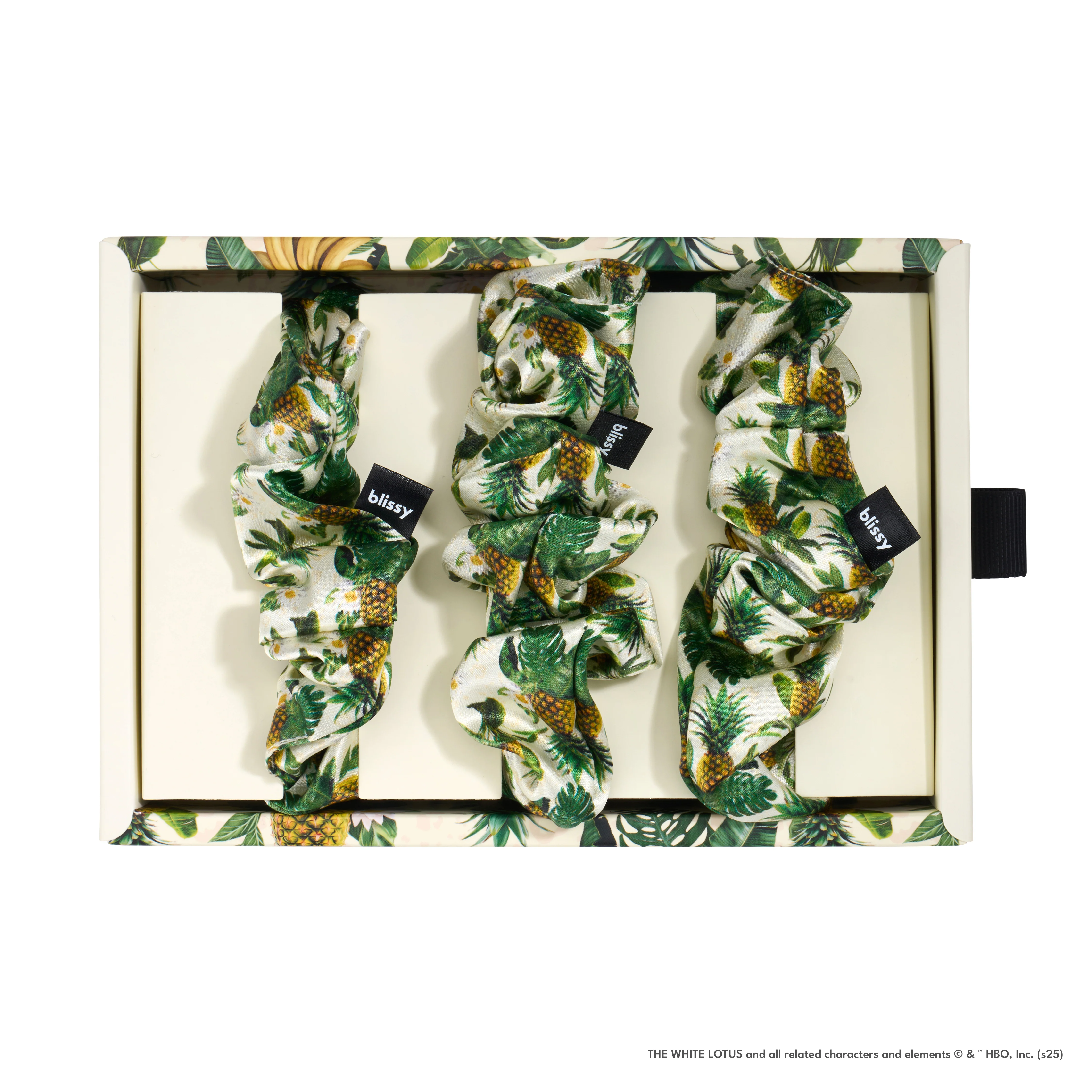 Blissy Scrunchies - White Lotus - Pineapple - Image 8
