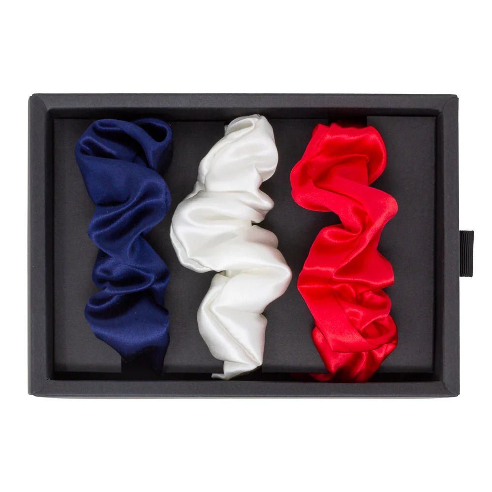 Blissy Scrunchies - Red, White, Blue - Image 3
