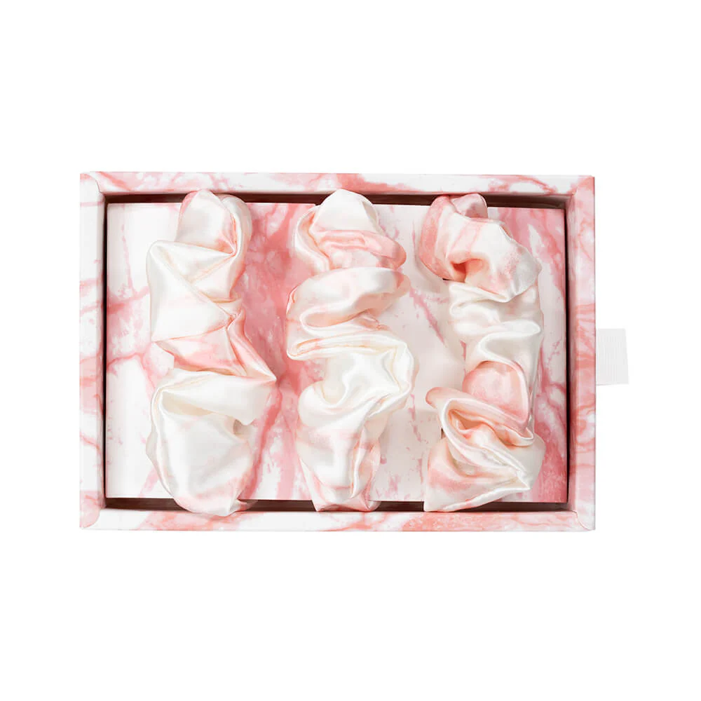 Blissy Scrunchies - Rose White Marble - Image 2