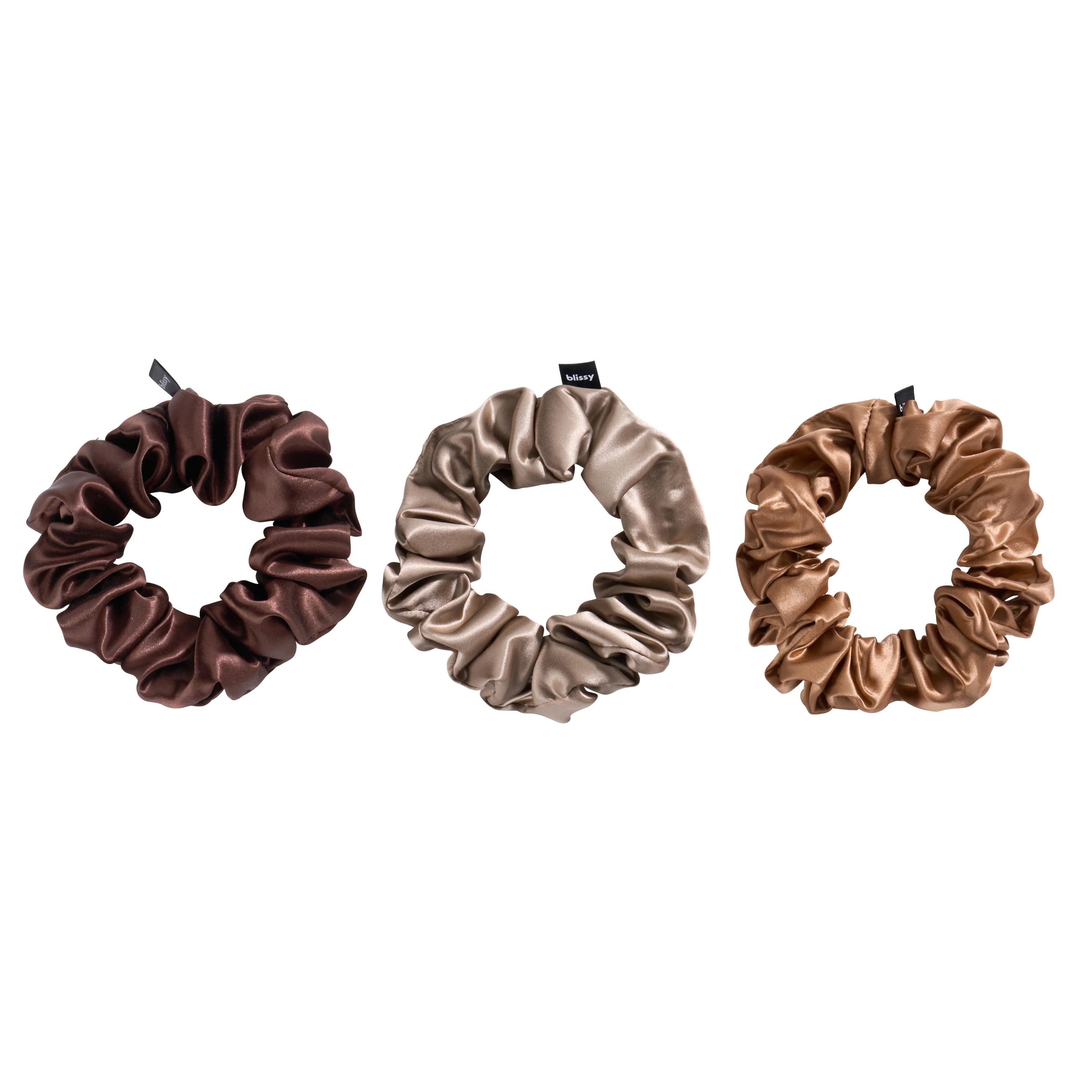 Blissy Scrunchies - Taupe, Cinnamon, Brown - Image 8