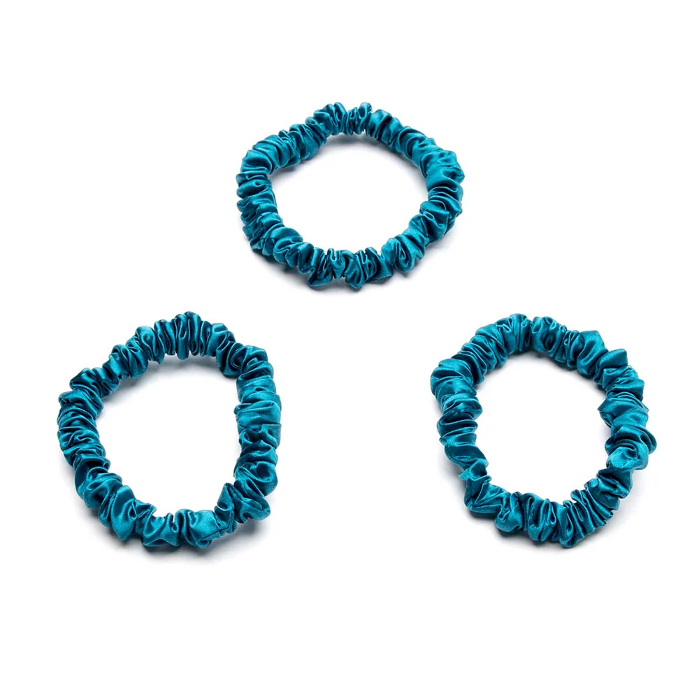 Blissy Skinny Scrunchies - Aqua - Image 3